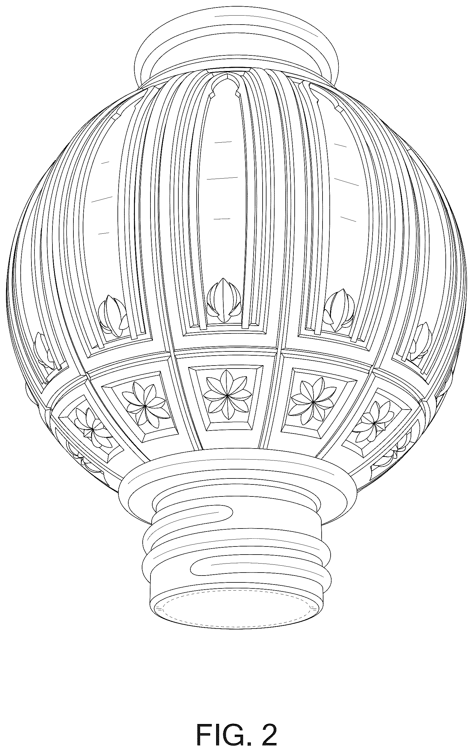 Patent USD1076261 Figure 2 – Hummingbird feeder