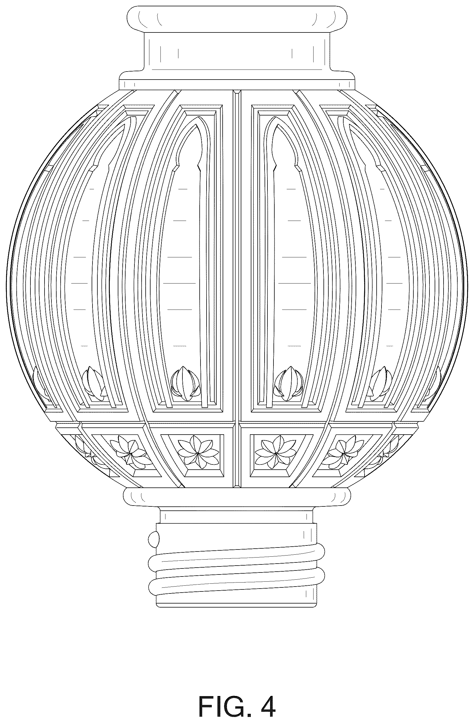 Patent USD1076261 Figure 4 – Hummingbird feeder