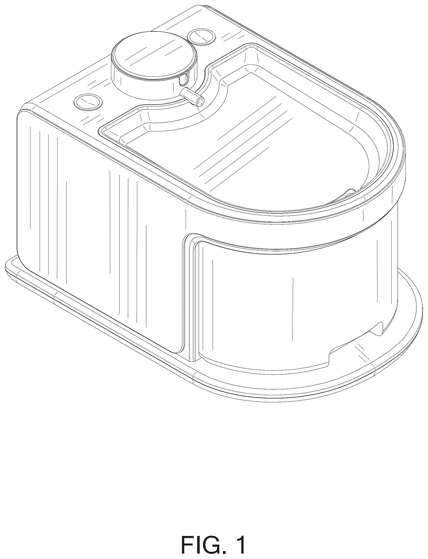 Patent USD1076267 Figure 1 – Pet water fountain