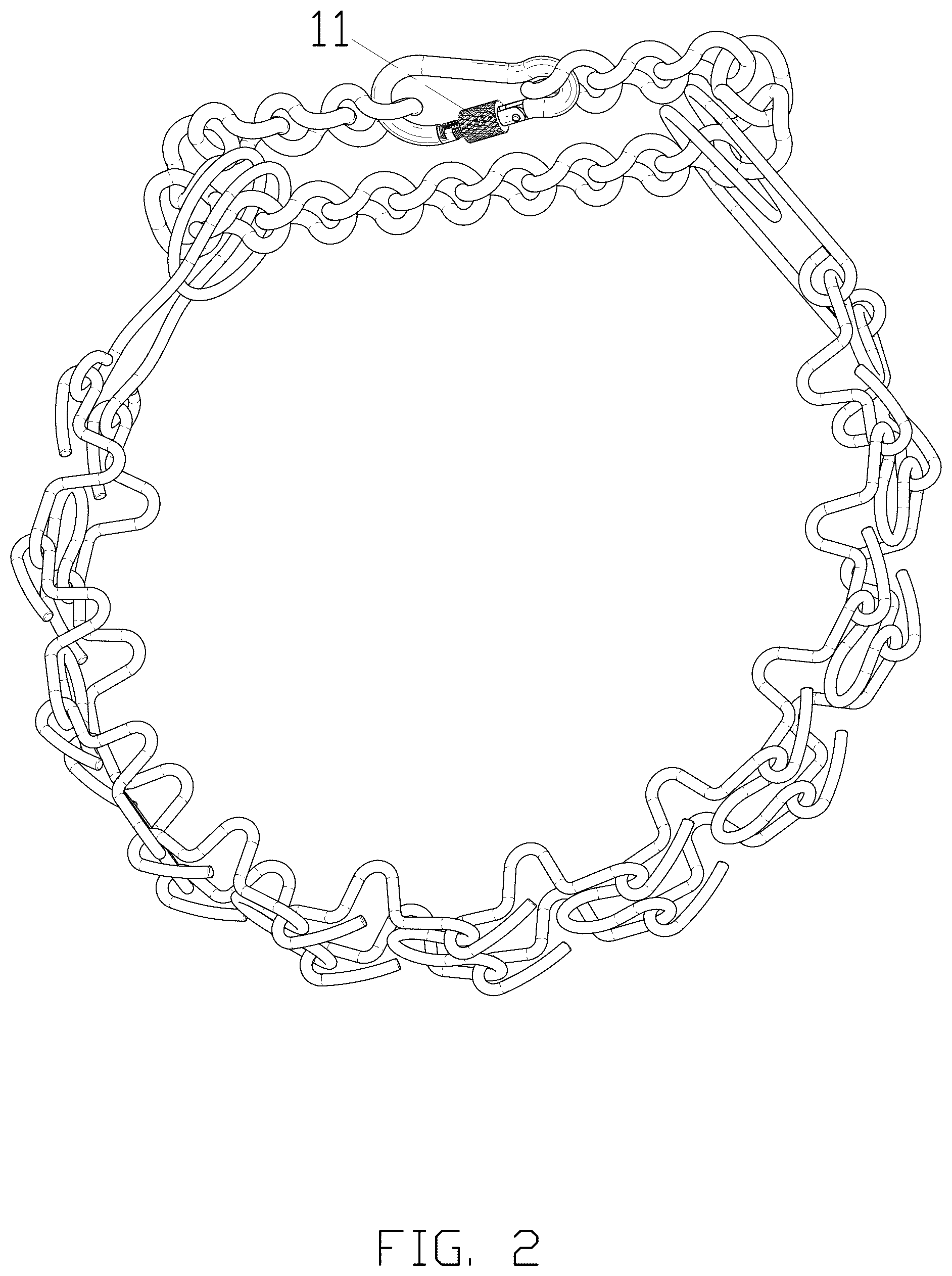 Patent USD1076270 Figure 2 – Pet collar