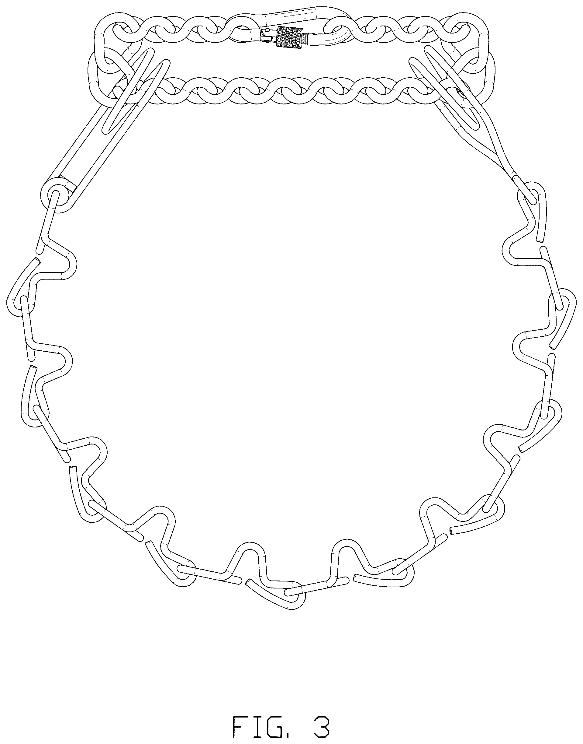 Patent USD1076270 Figure 3 – Pet collar