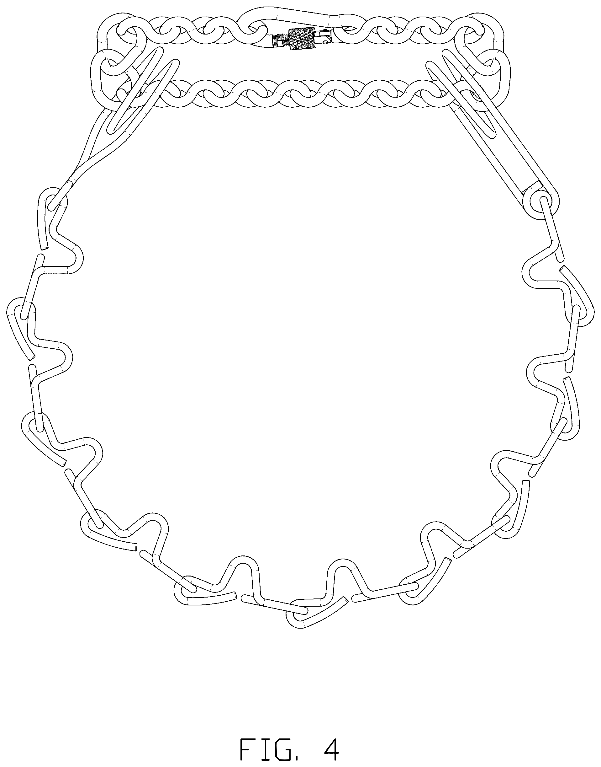 Patent USD1076270 Figure 4 – Pet collar