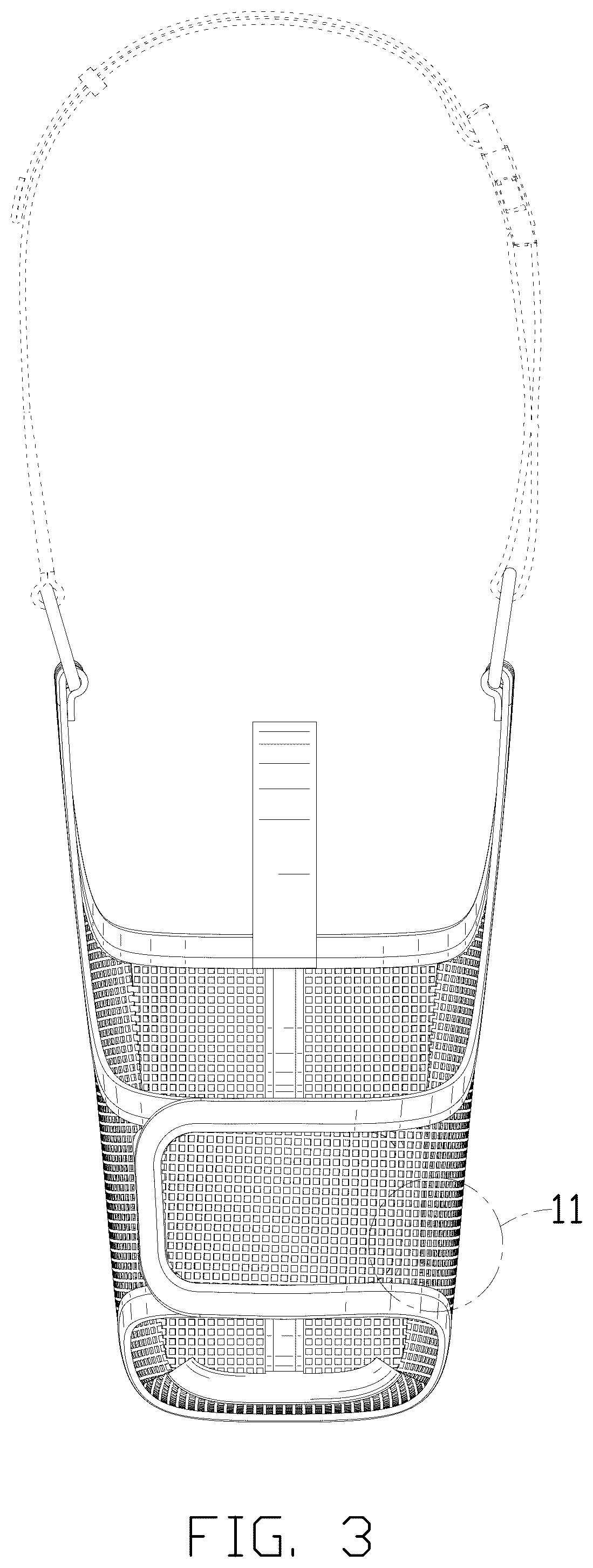 Patent USD1076271 Figure 3 – Breathable dog muzzle