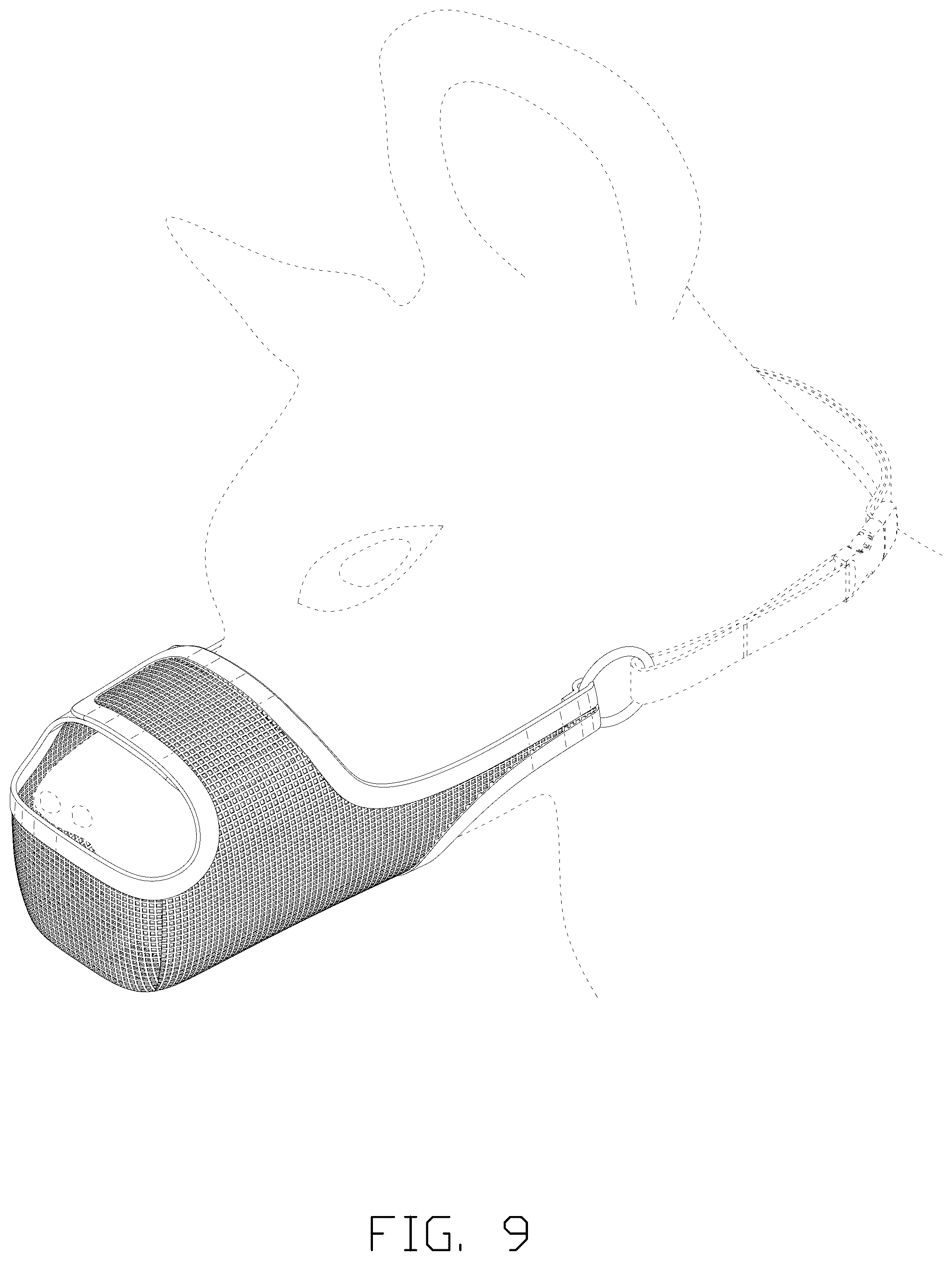 Patent USD1076271 Figure 9 – Breathable dog muzzle