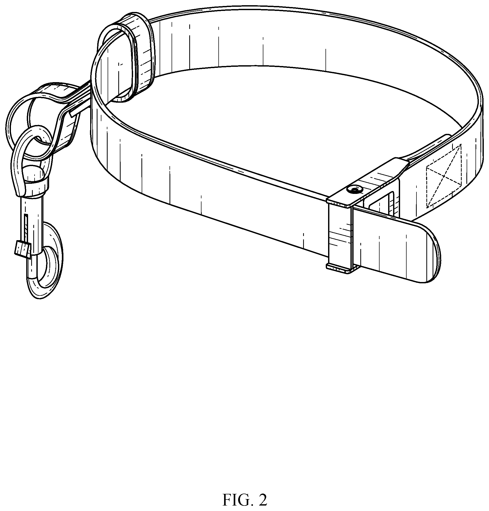 Patent USD1076272 Figure 2 – Animal grooming safety tether