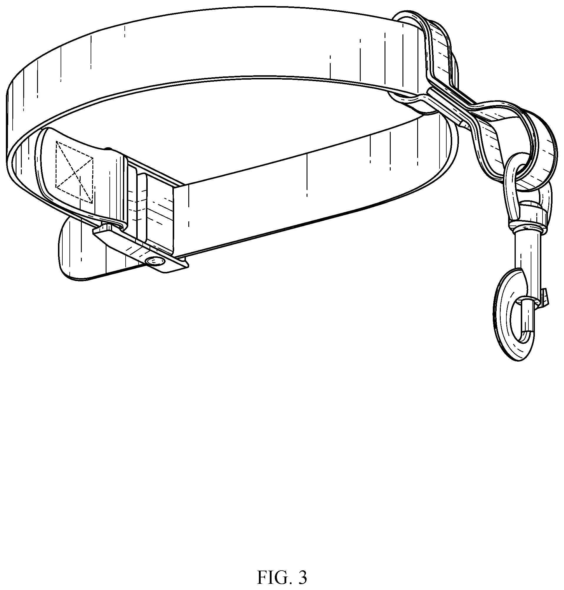 Patent USD1076272 Figure 3 – Animal grooming safety tether