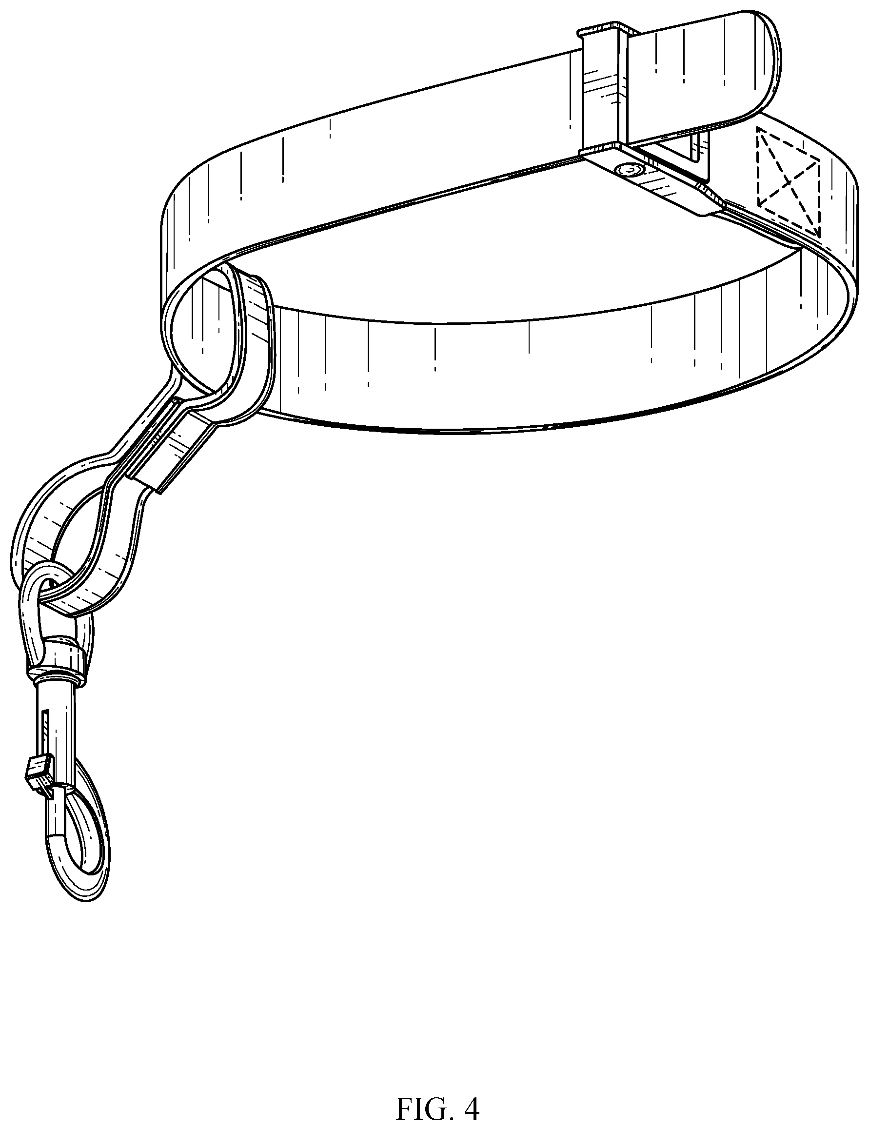 Patent USD1076272 Figure 4 – Animal grooming safety tether