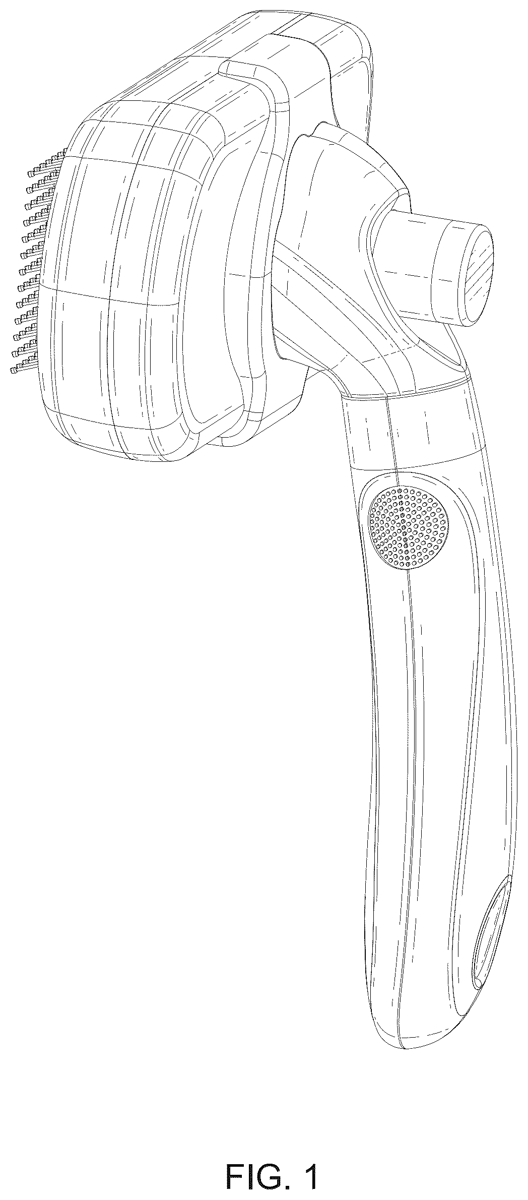 Patent USD1076273 Figure 1 – Pet comb
