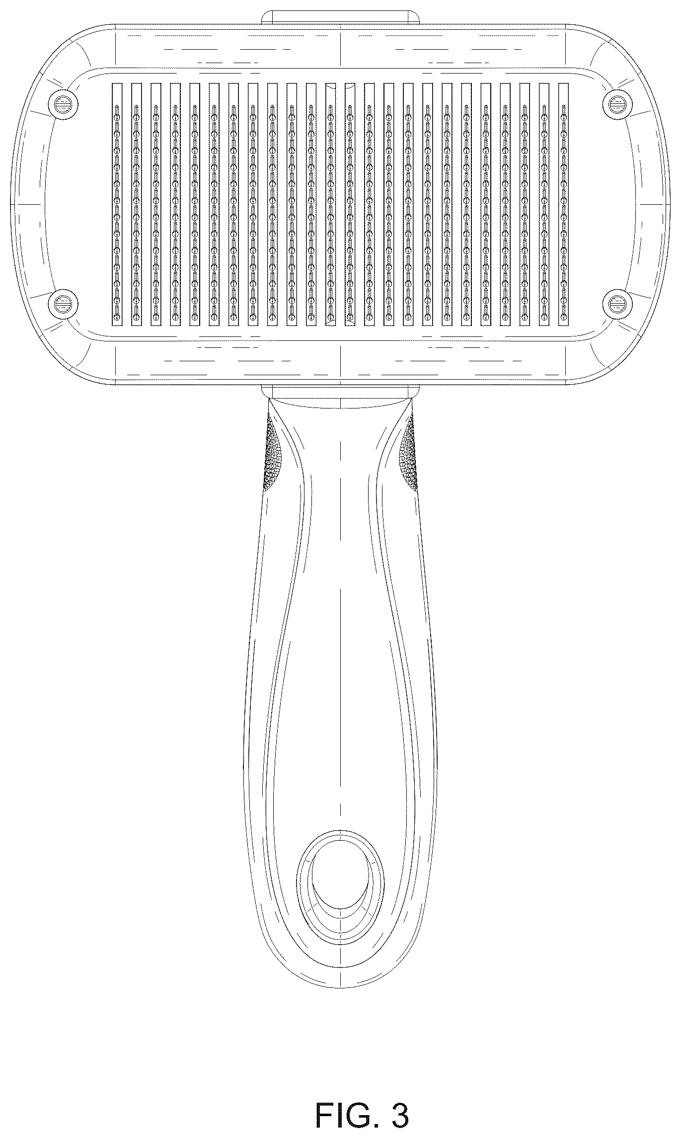 Patent USD1076273 Figure 3 – Pet comb