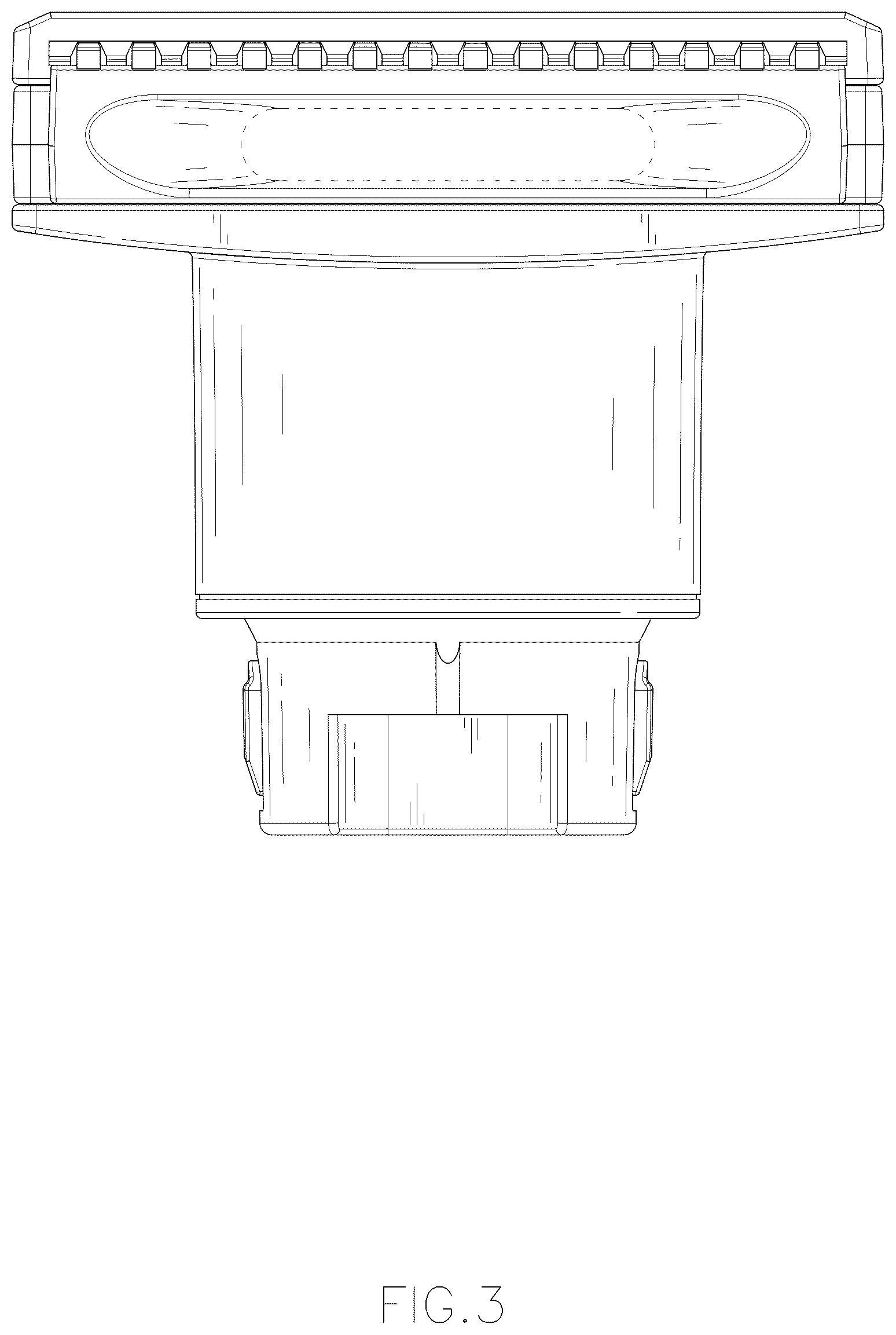 Patent USD1076274 Figure 3 – Pet brush
