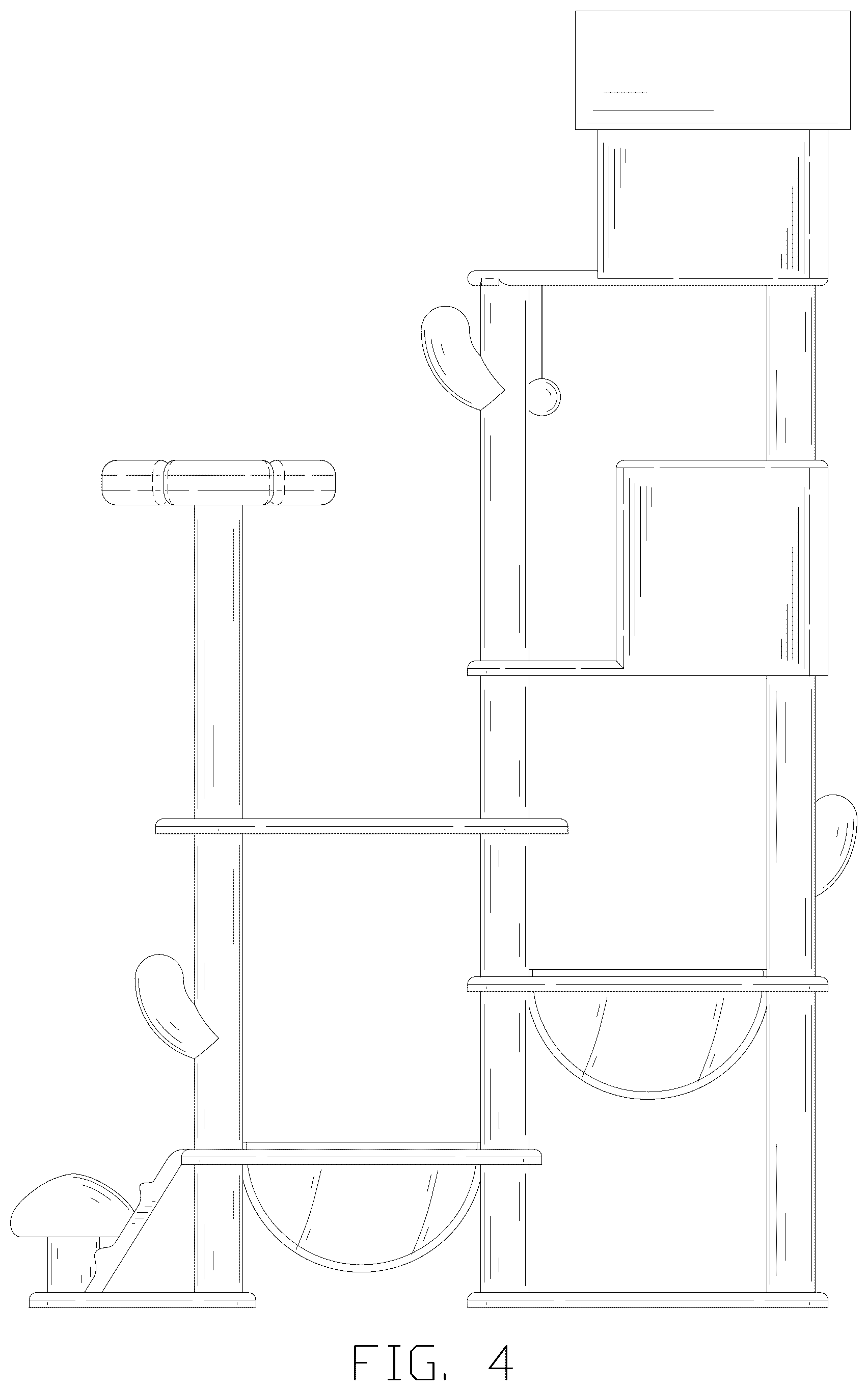Patent USD1076277 Figure 4 – Cat tree