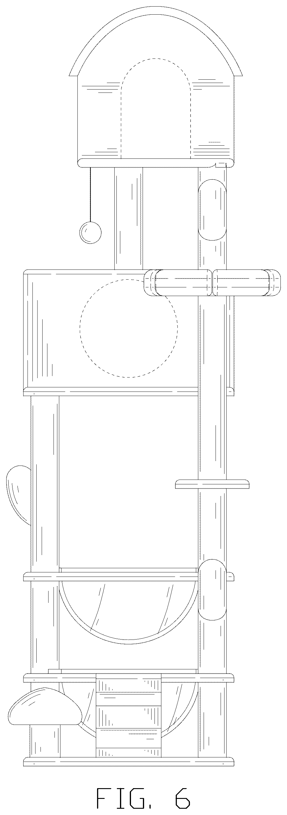 Patent USD1076277 Figure 6 – Cat tree
