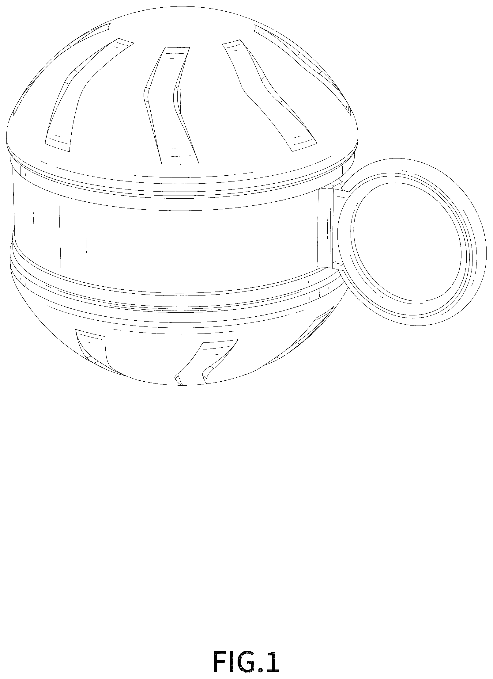 Patent USD1076278 — Pet toy ball — Figure 1