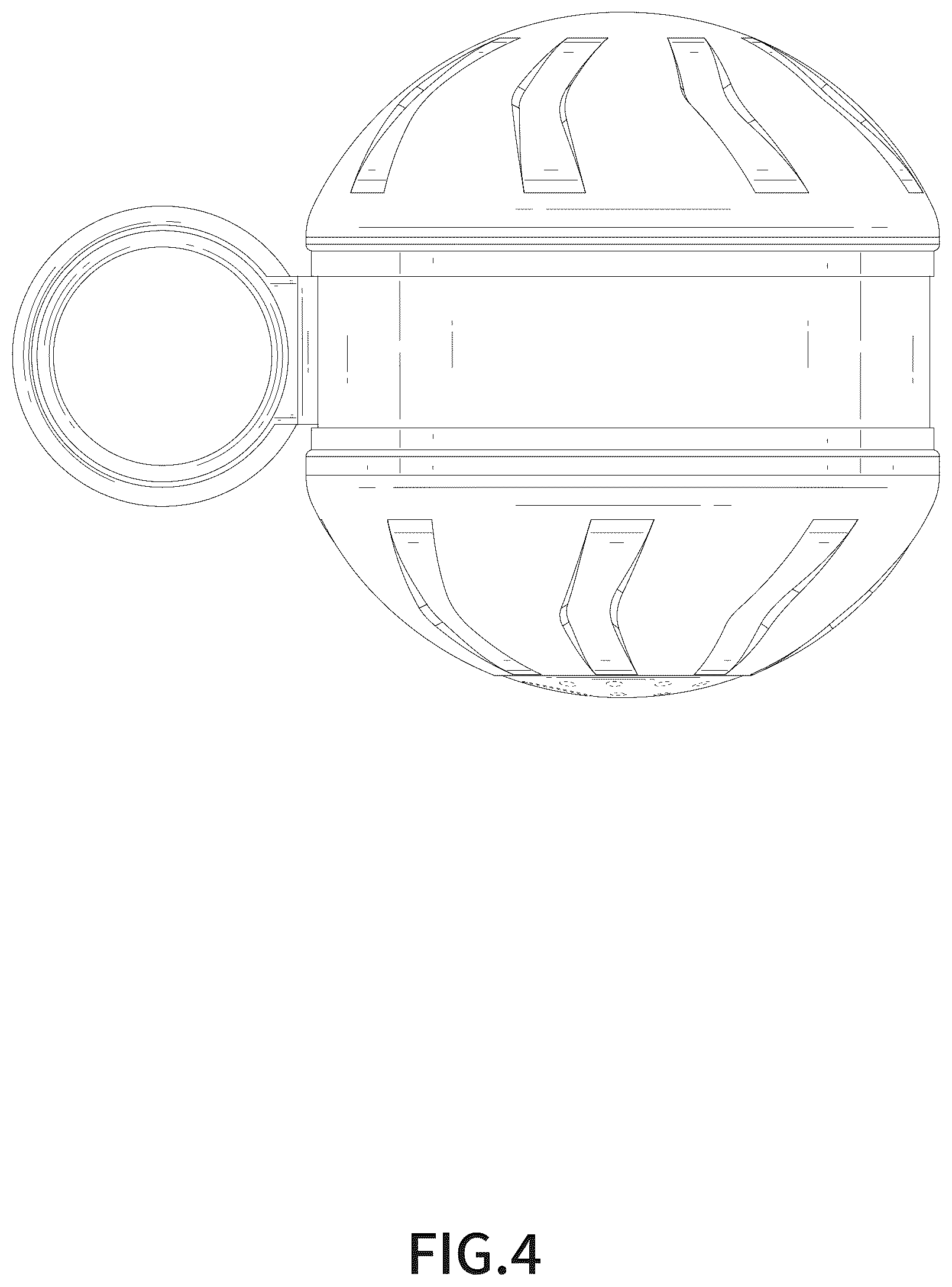 Patent USD1076278 Figure 4 – Pet toy ball