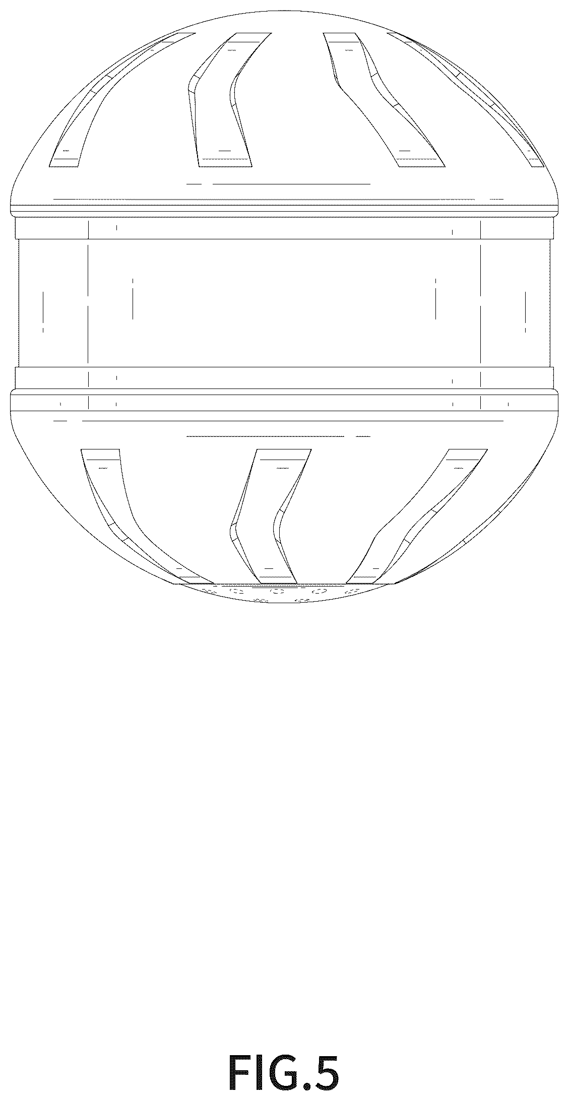 Patent USD1076278 Figure 5 – Pet toy ball