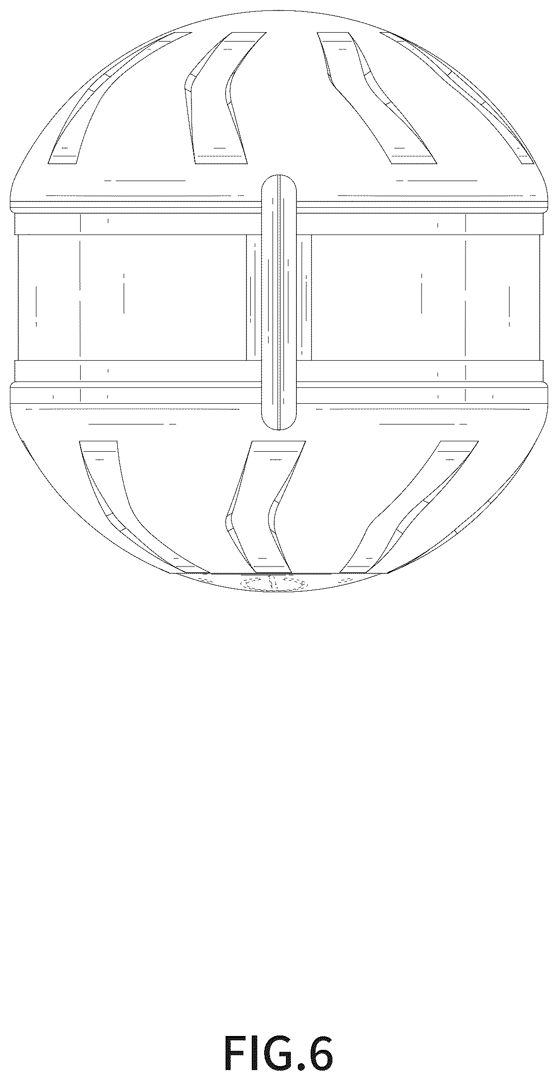 Patent USD1076278 Figure 6 – Pet toy ball