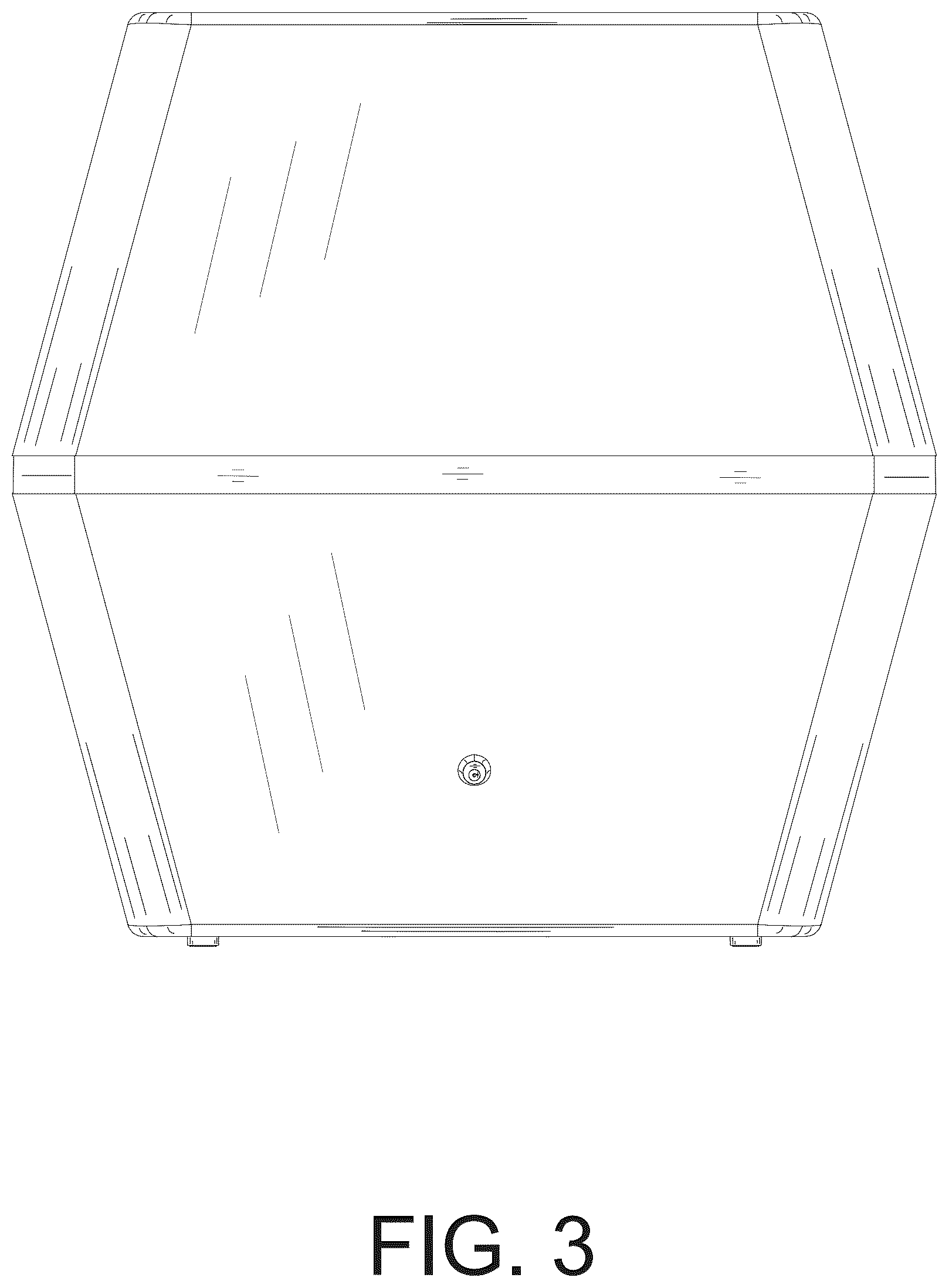 Patent USD1076279 Figure 3 – Cat litter box