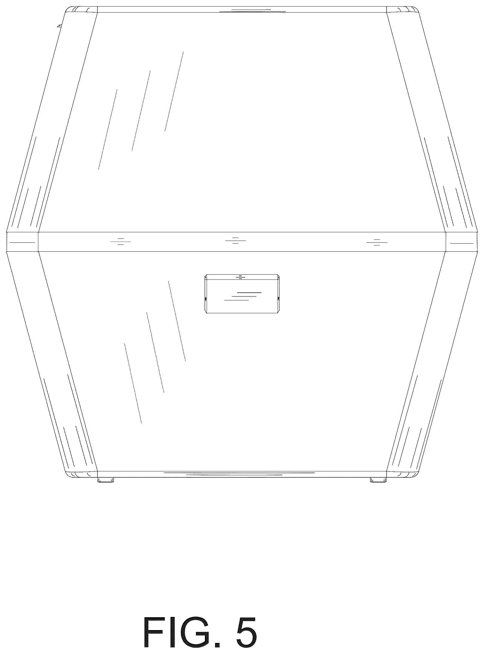 Patent USD1076279 Figure 5 – Cat litter box