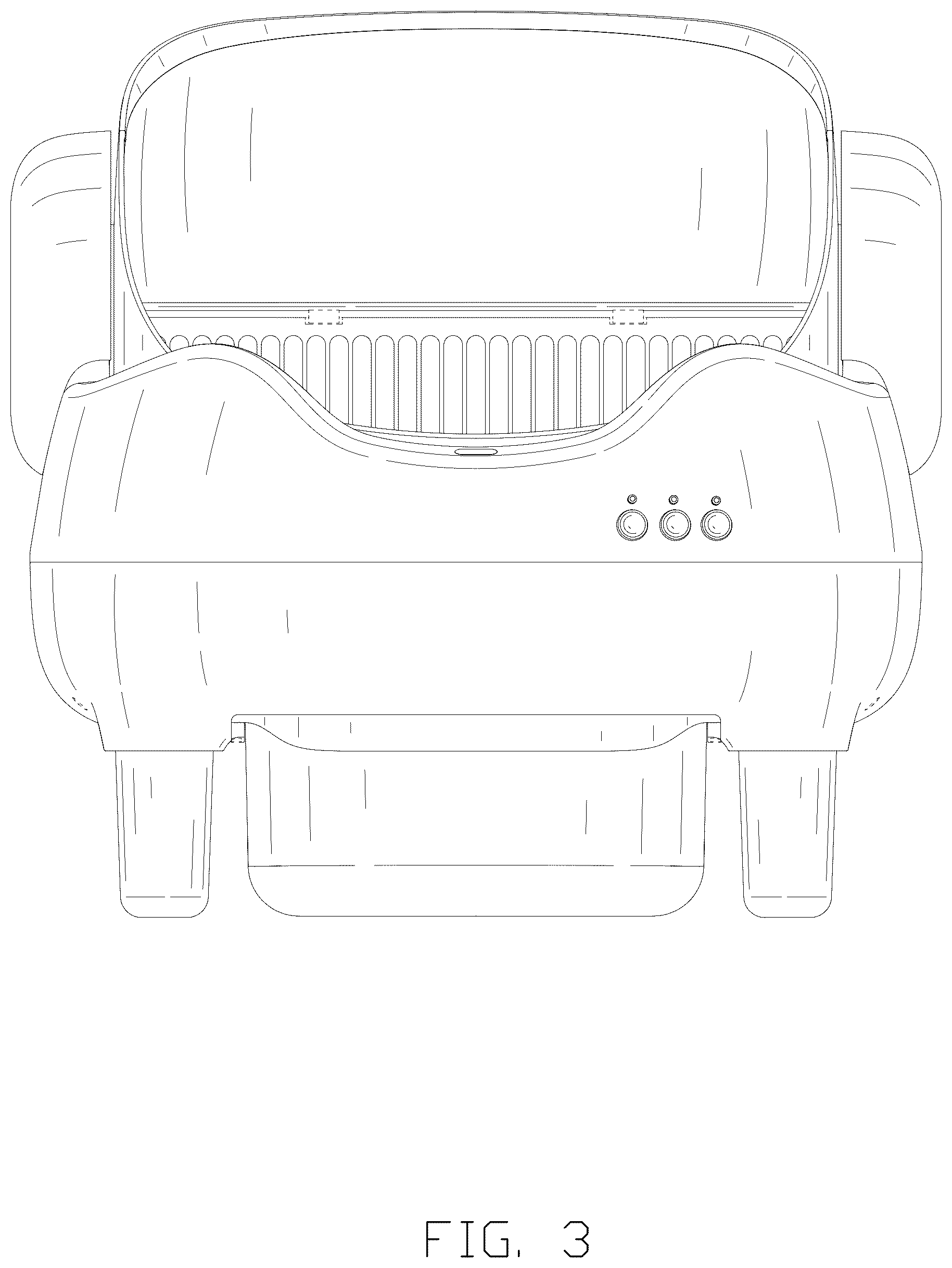 Patent USD1076280 Figure 3 – Litter box