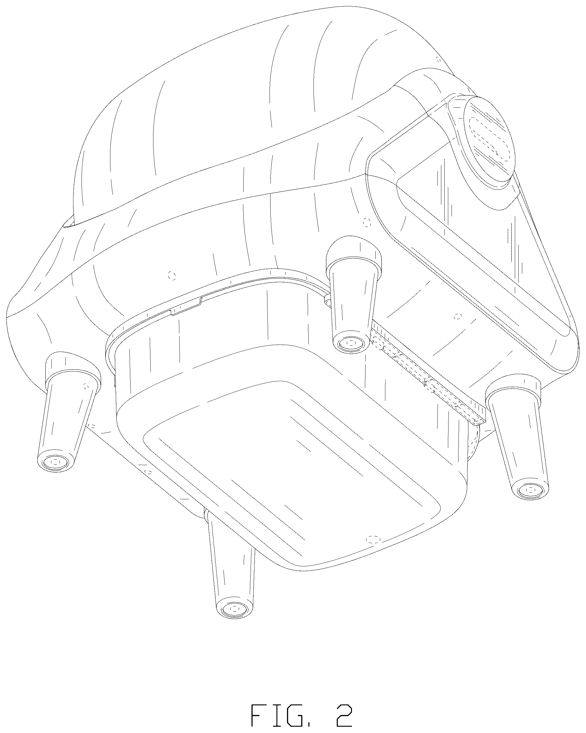 Patent USD1076281 Figure 2 – Litter box