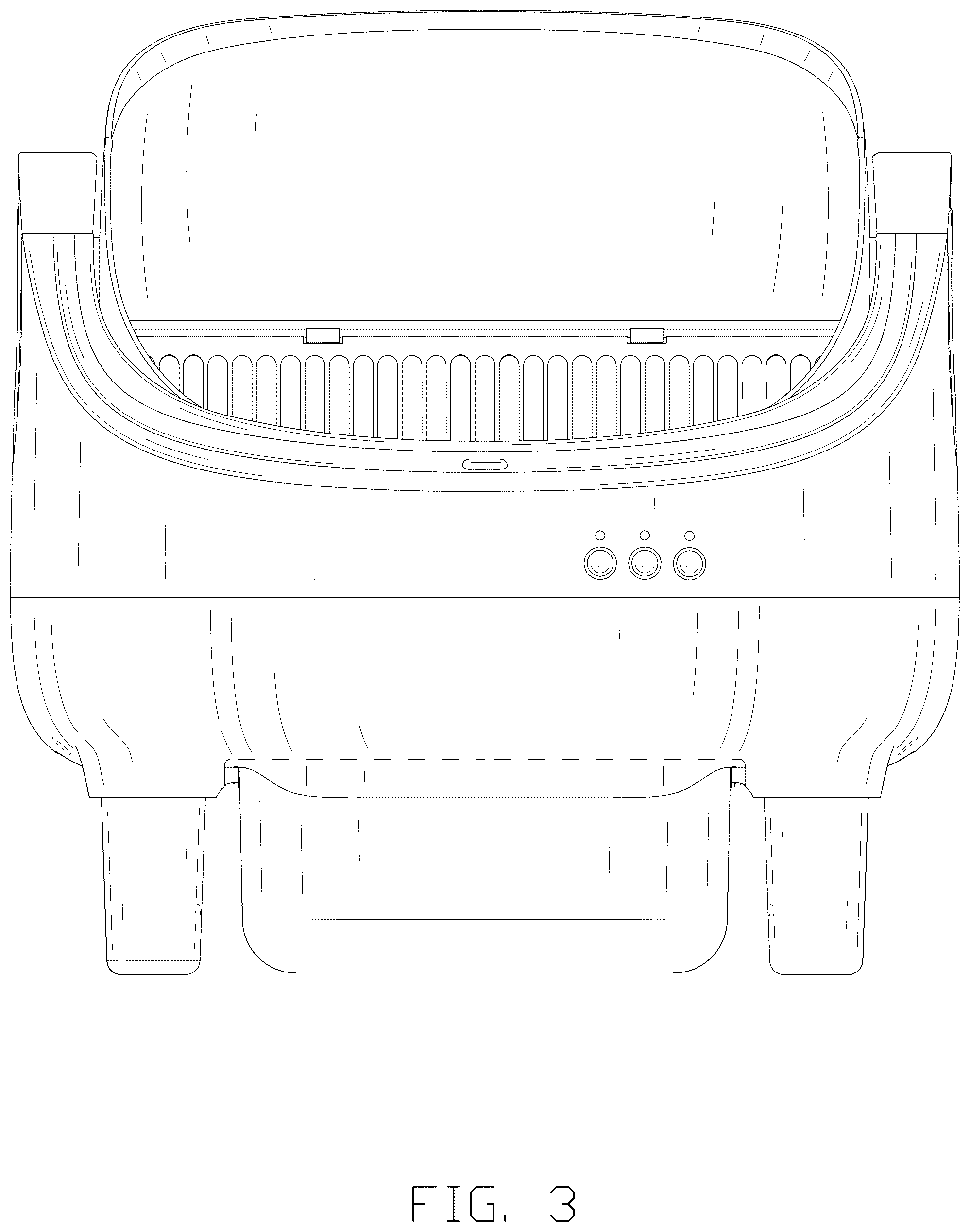Patent USD1076282 Figure 3 – Litter box