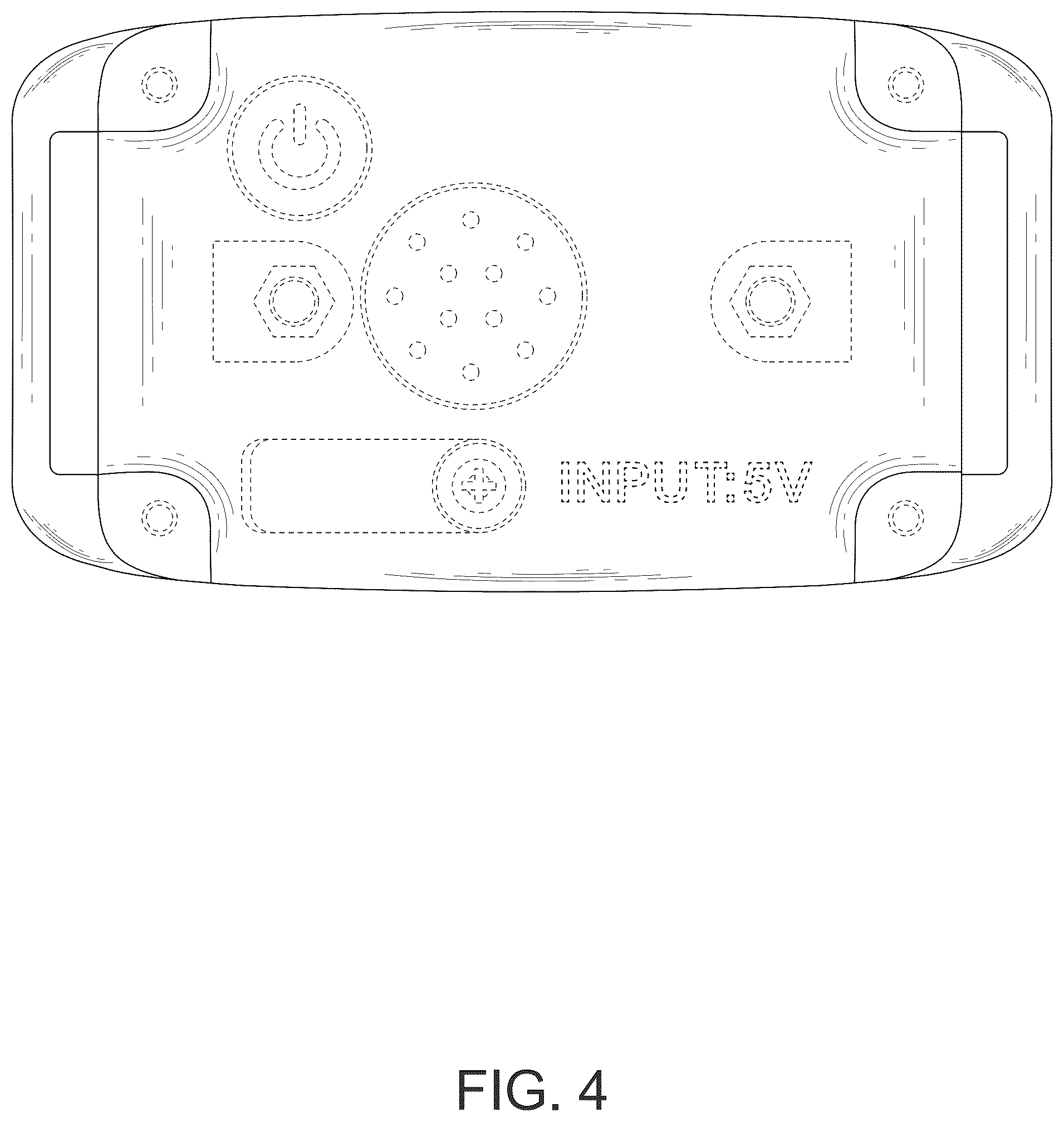 Patent USD1076283 Figure 4 – Receiver for dog training collar