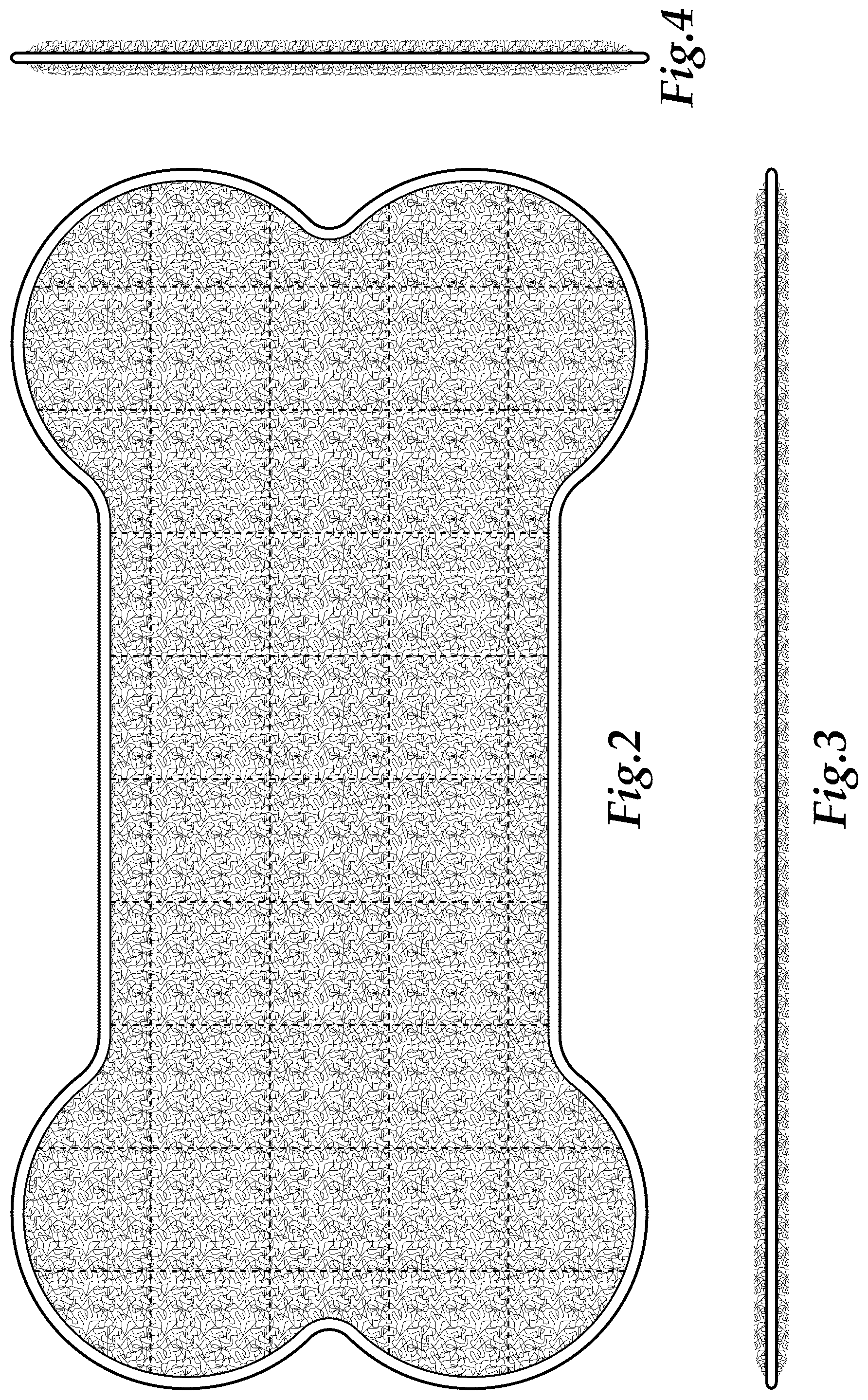 Patent USD1076284 Figure 2 – Pet weighted blanket