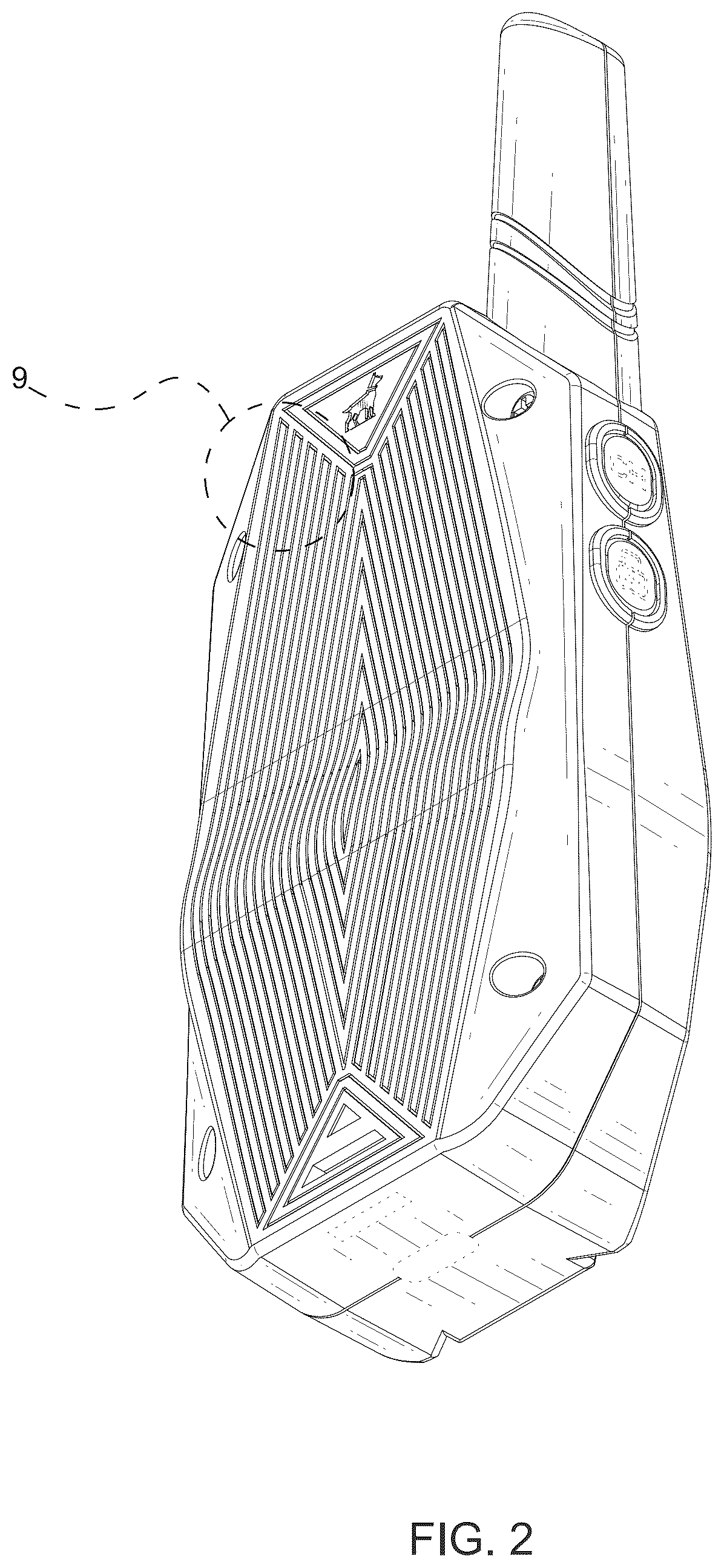 Patent USD1076288 Figure 2 – Remote control for dog training collar device