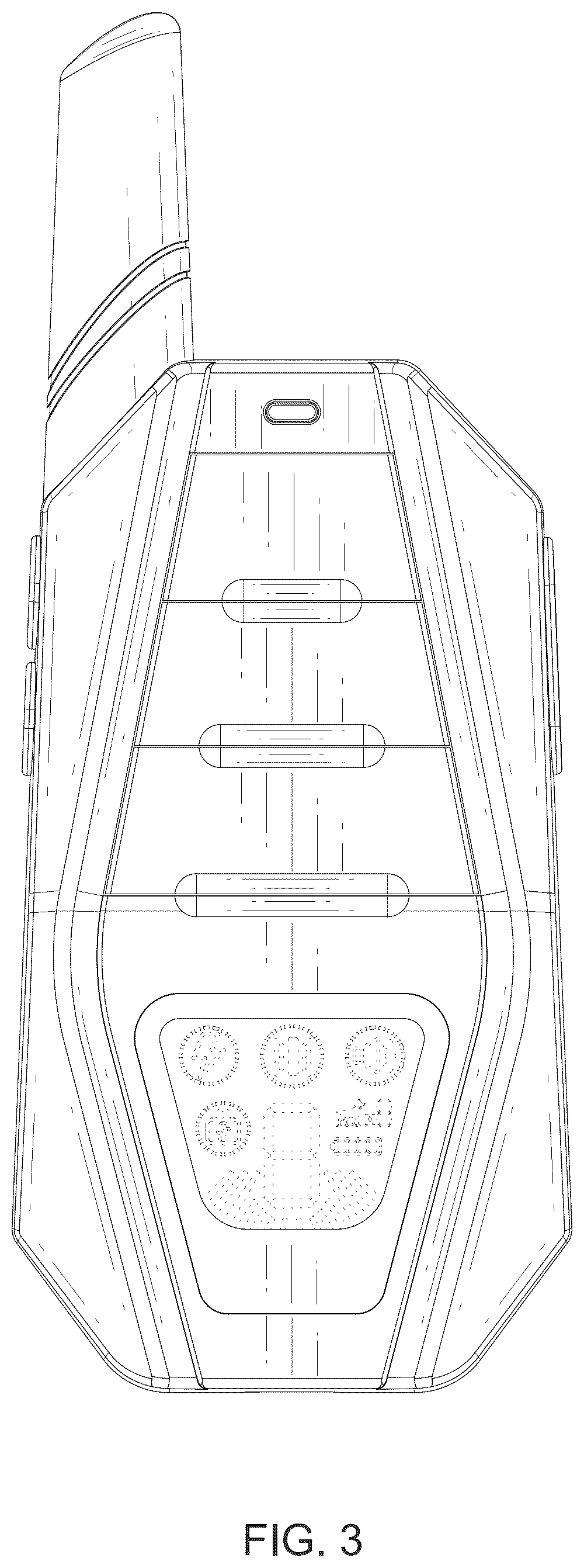 Patent USD1076288 Figure 3 – Remote control for dog training collar device