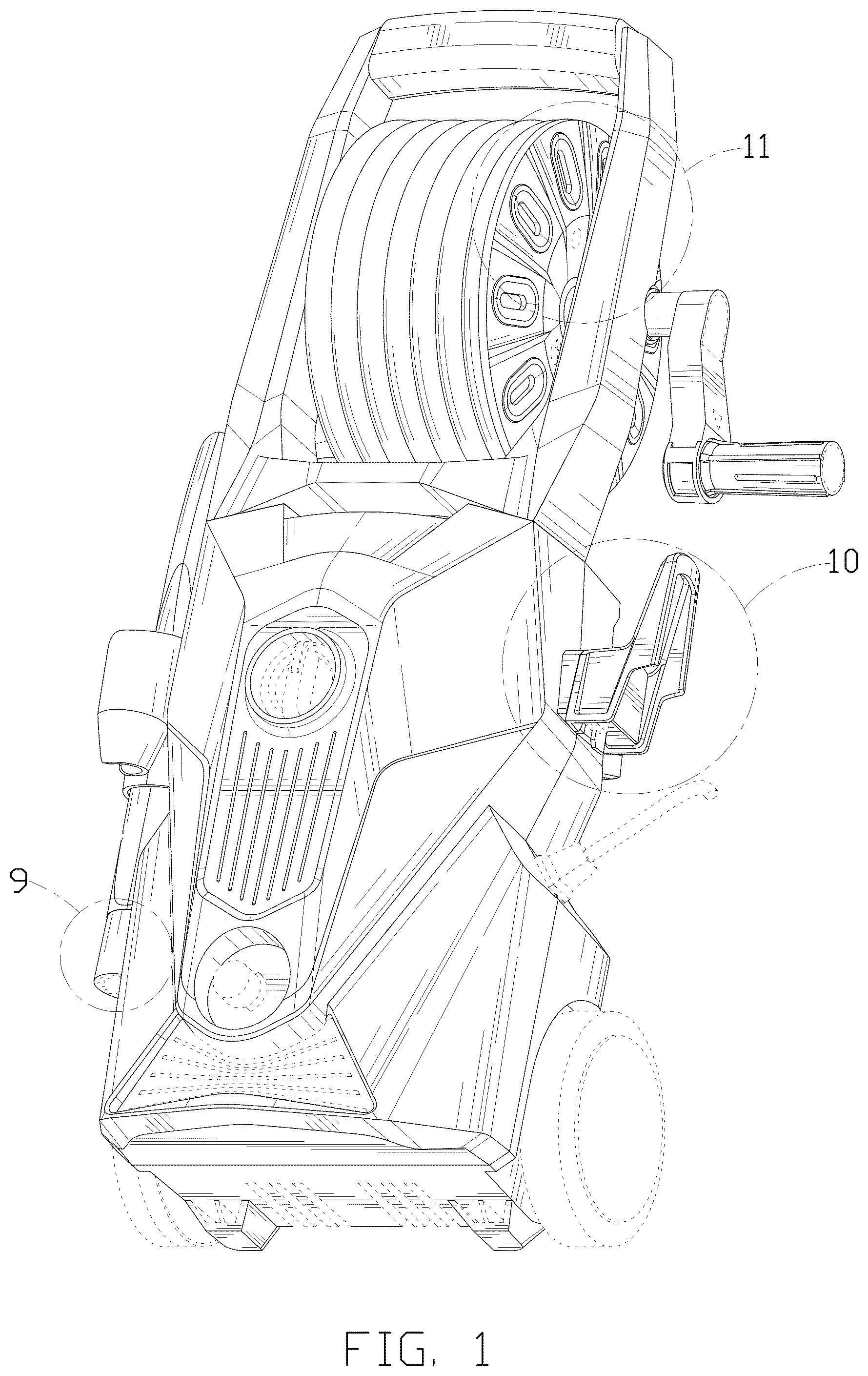 Patent USD1076289 Figure 1 – Electric pressure washer