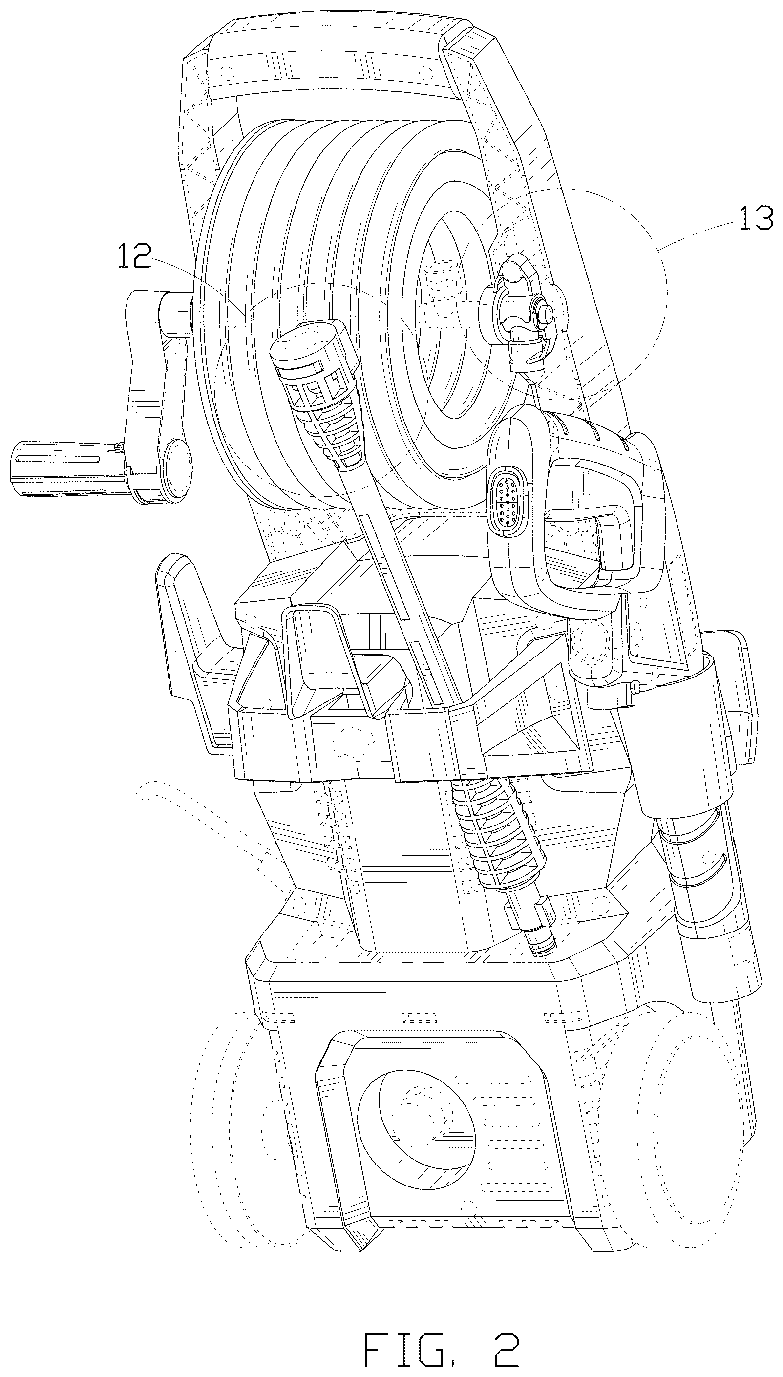 Patent USD1076289 Figure 2 – Electric pressure washer