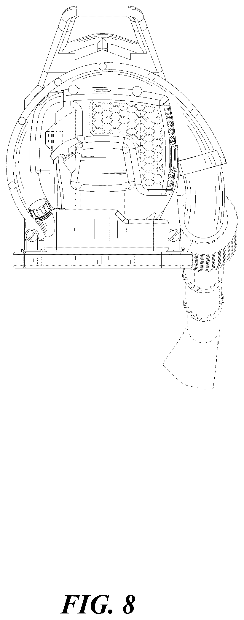 Patent USD1076290 Figure 8 – Blower