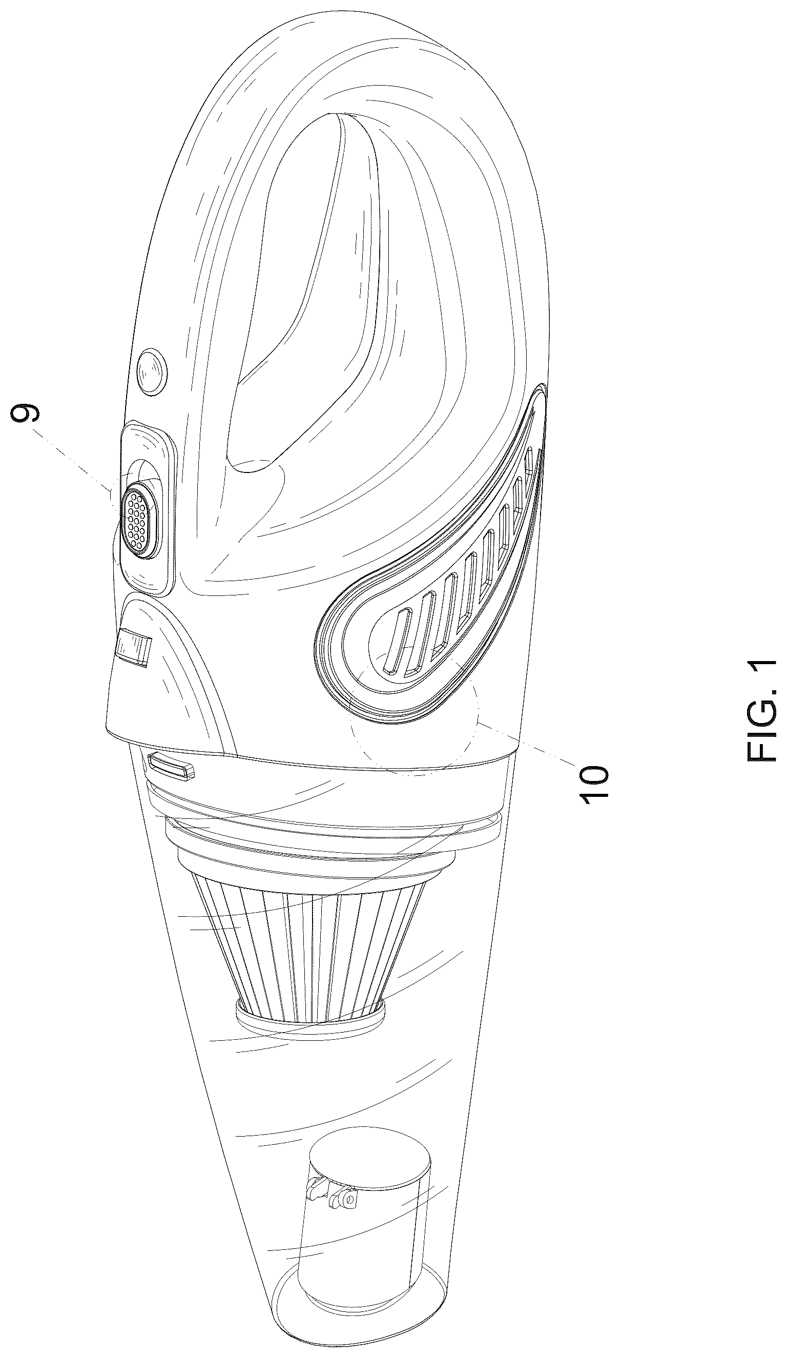 Patent USD1076292 Figure 1 – Vacuum cleaner