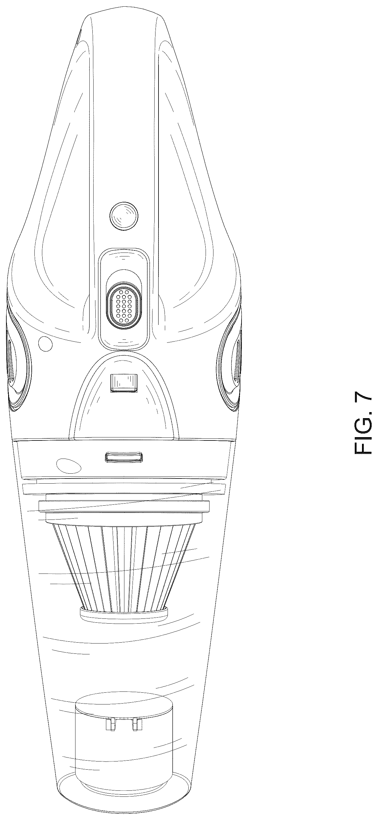 Patent USD1076292 Figure 7 – Vacuum cleaner