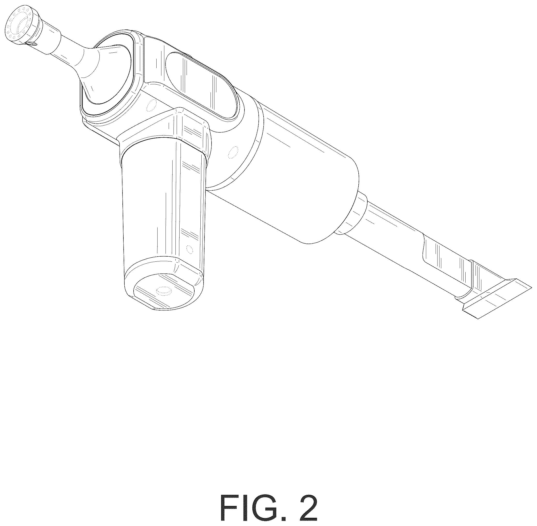 Patent USD1076294 Figure 2 – Car vacuum cleaner