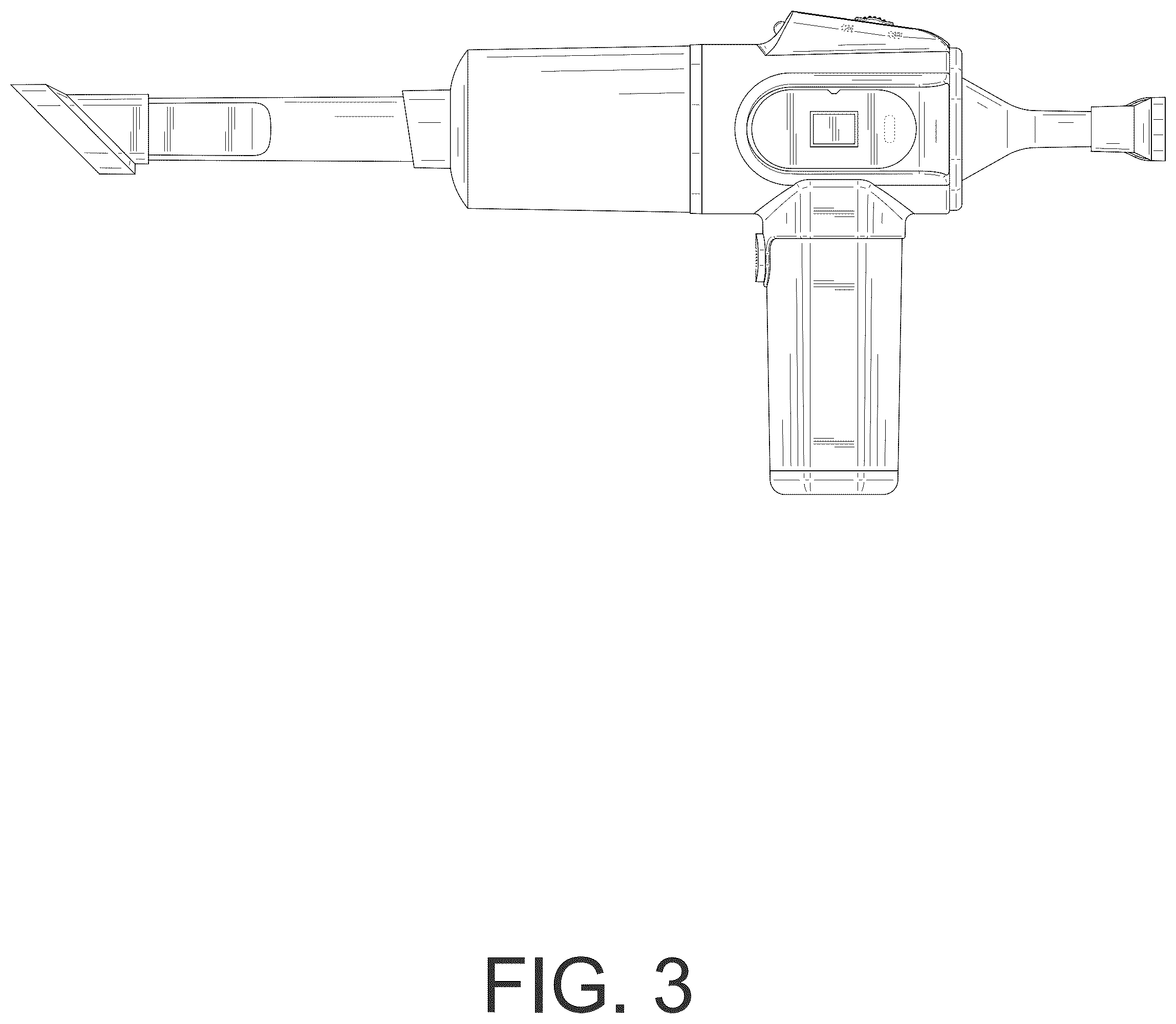 Patent USD1076294 Figure 3 – Car vacuum cleaner