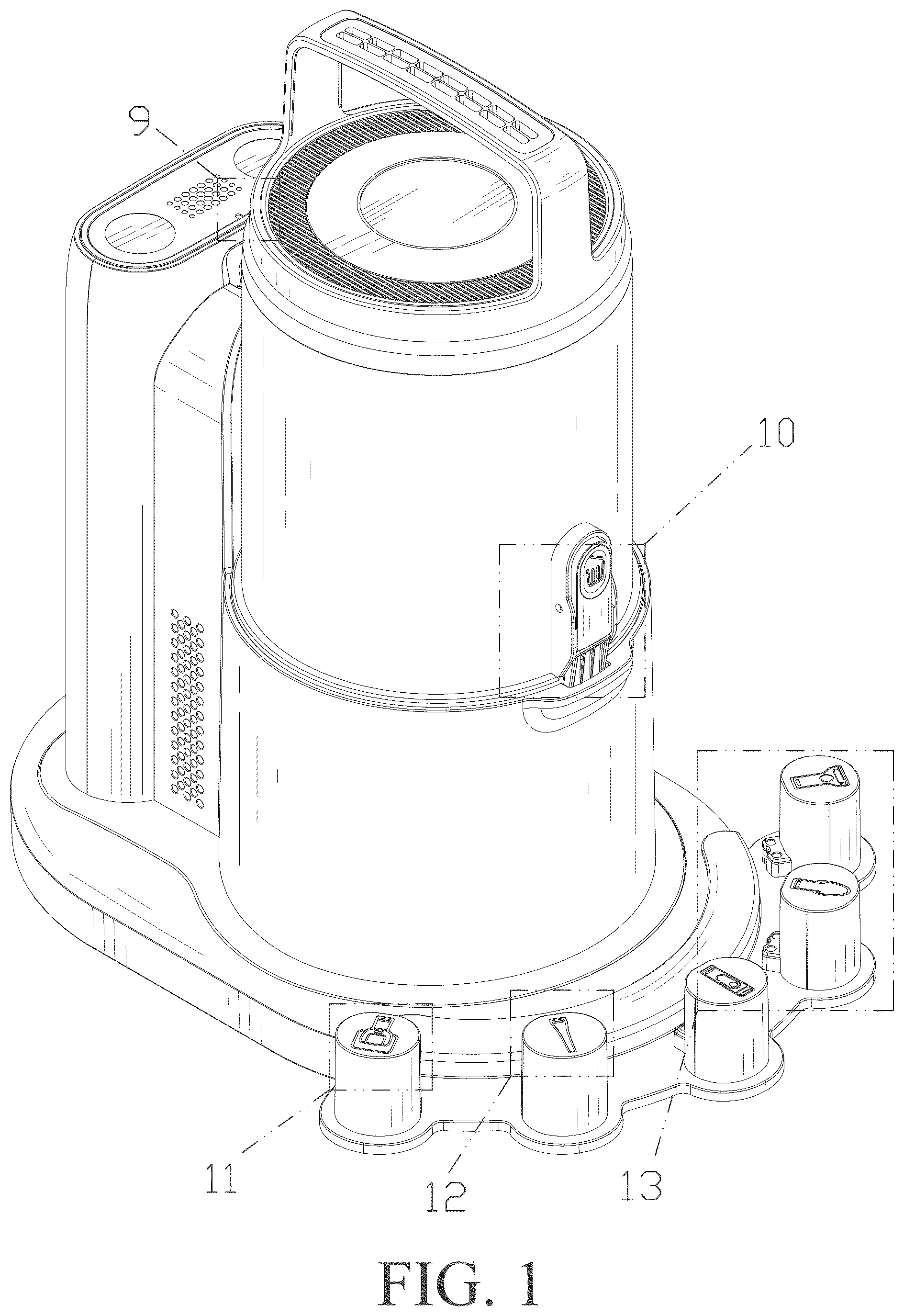 Patent USD1076295 — Vacuum cleaner — Figure 1