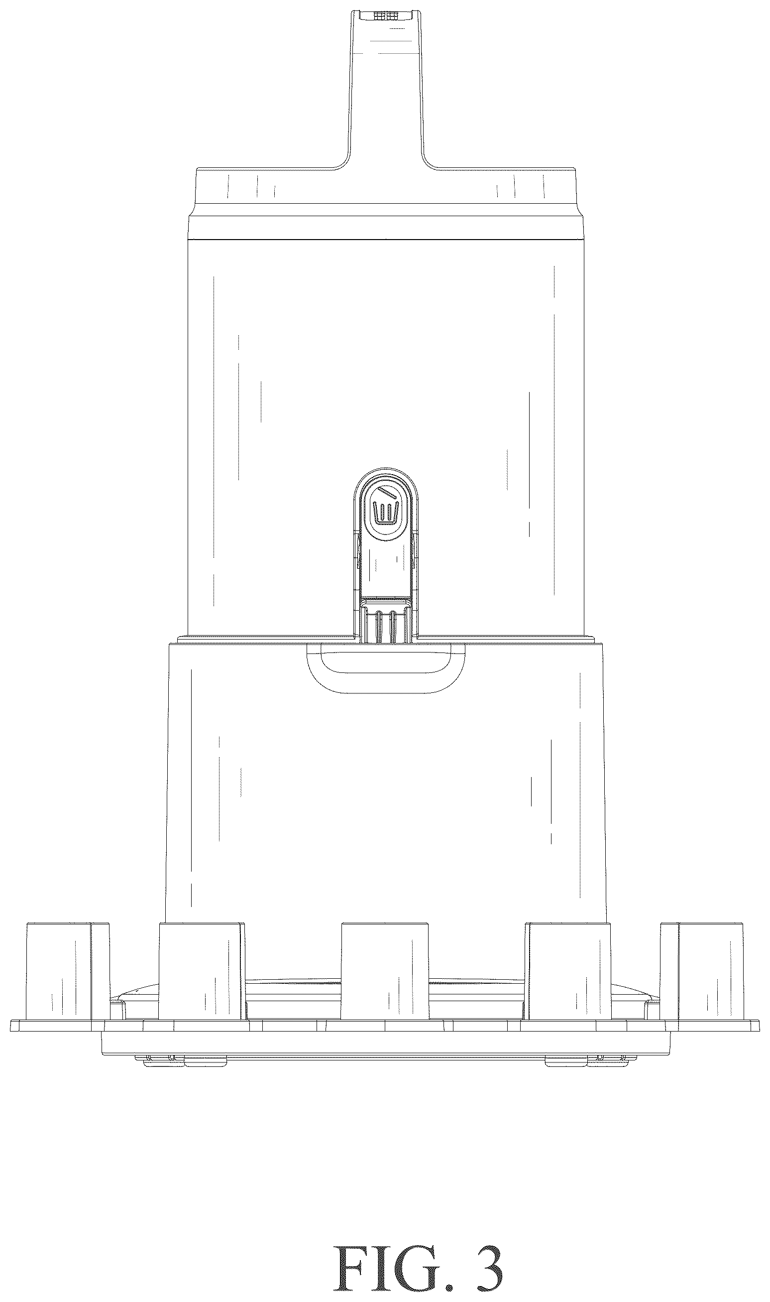 Patent USD1076295 Figure 3 – Vacuum cleaner
