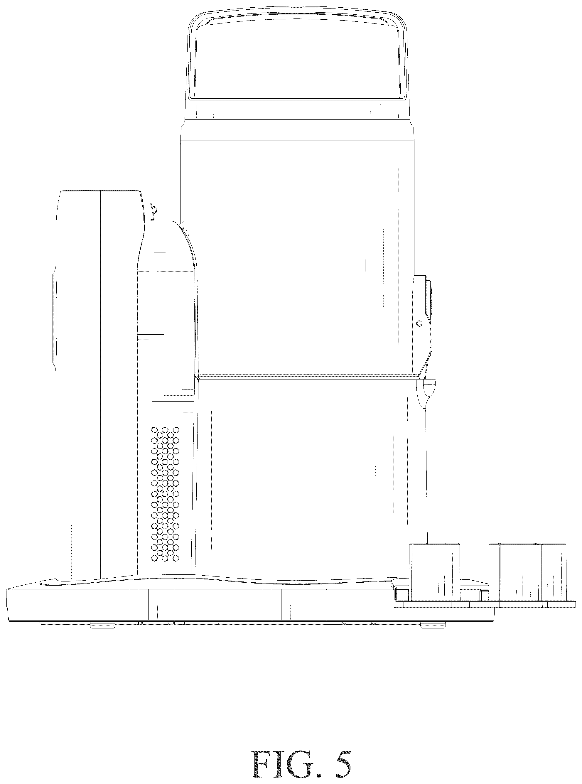 Patent USD1076295 Figure 5 – Vacuum cleaner