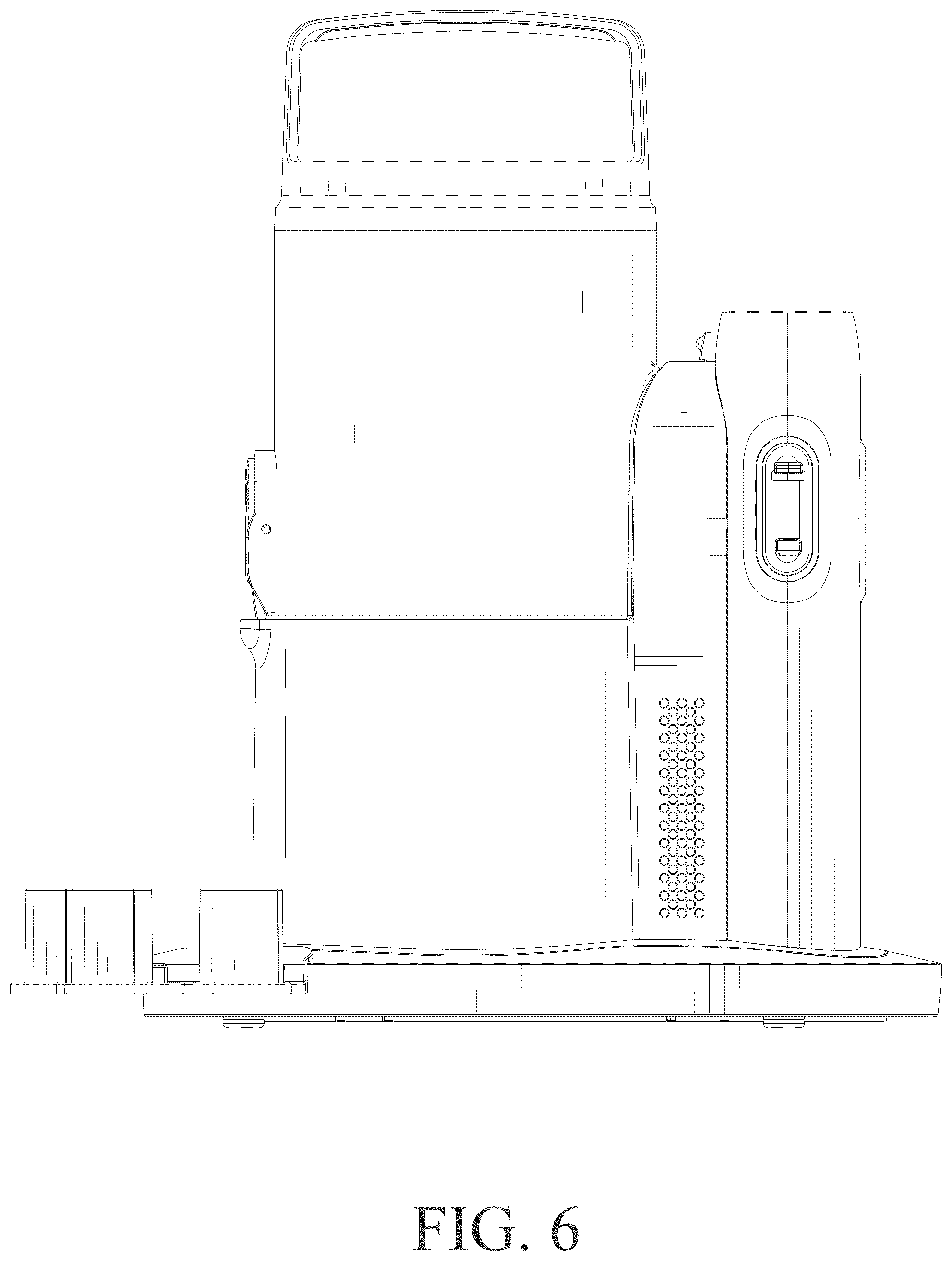 Patent USD1076295 Figure 6 – Vacuum cleaner
