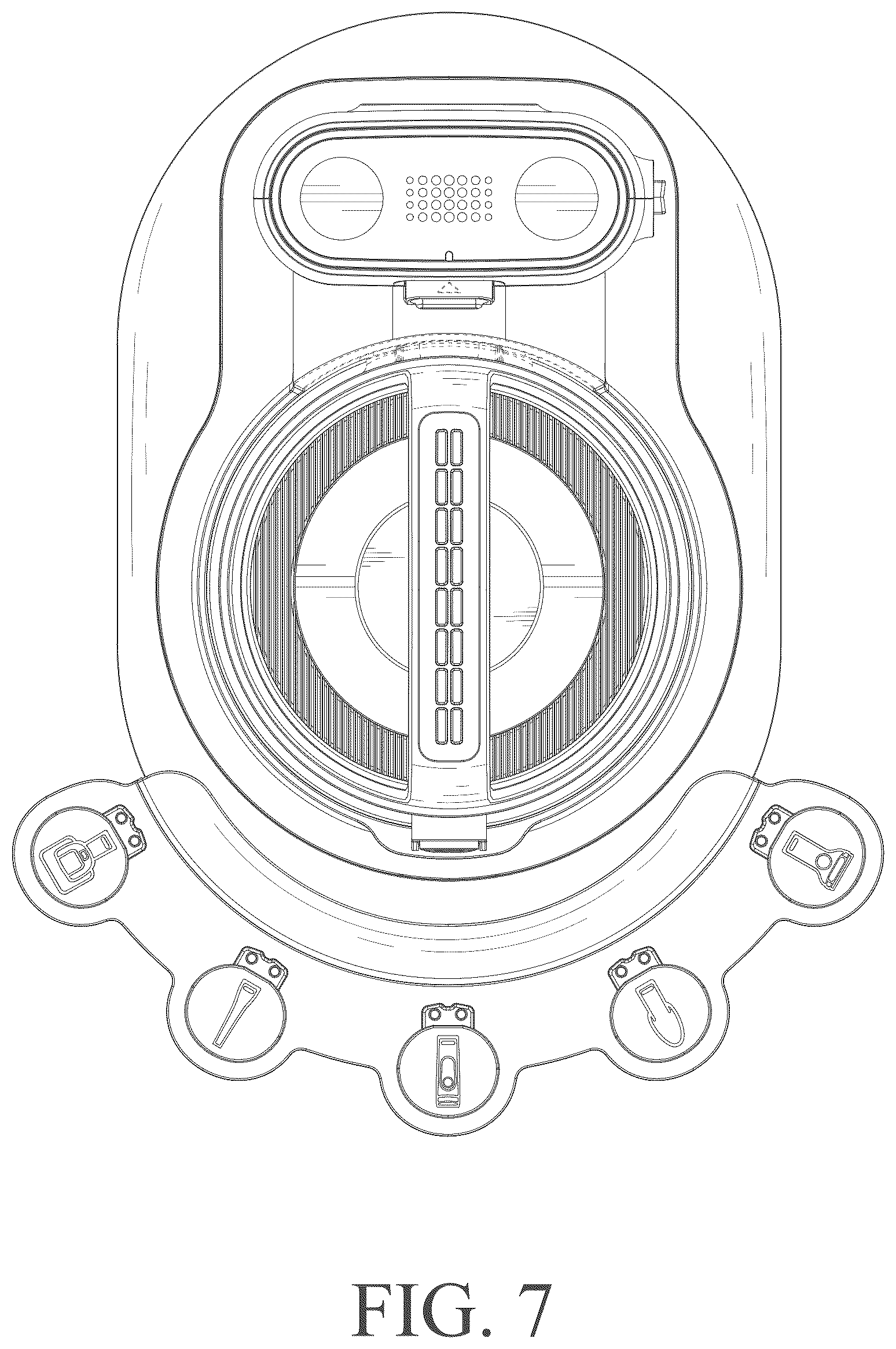 Patent USD1076295 Figure 7 – Vacuum cleaner