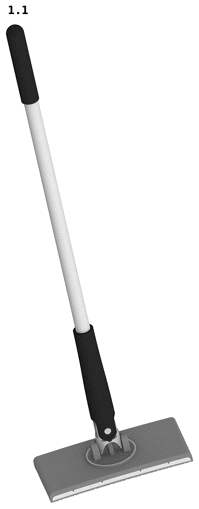 Patent USD1076299 — Flat mop with cloth — Figure 1