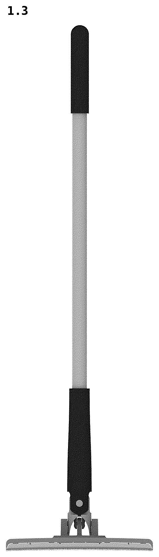 Patent USD1076299 Figure 3 – Flat mop with cloth