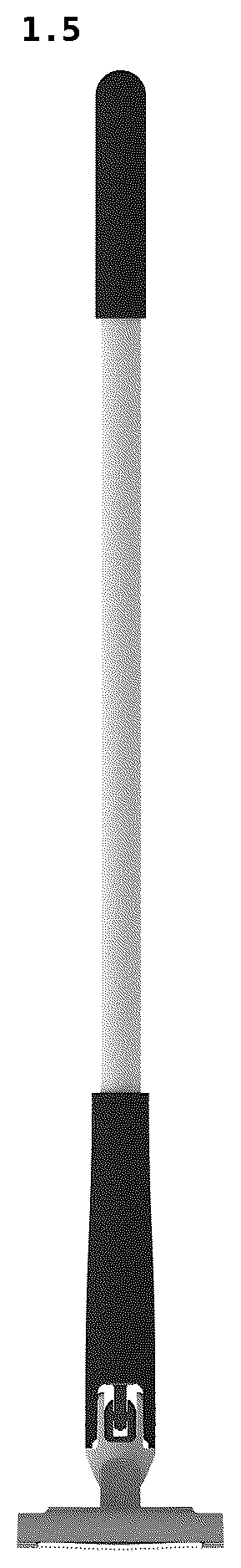Patent USD1076299 Figure 5 – Flat mop with cloth