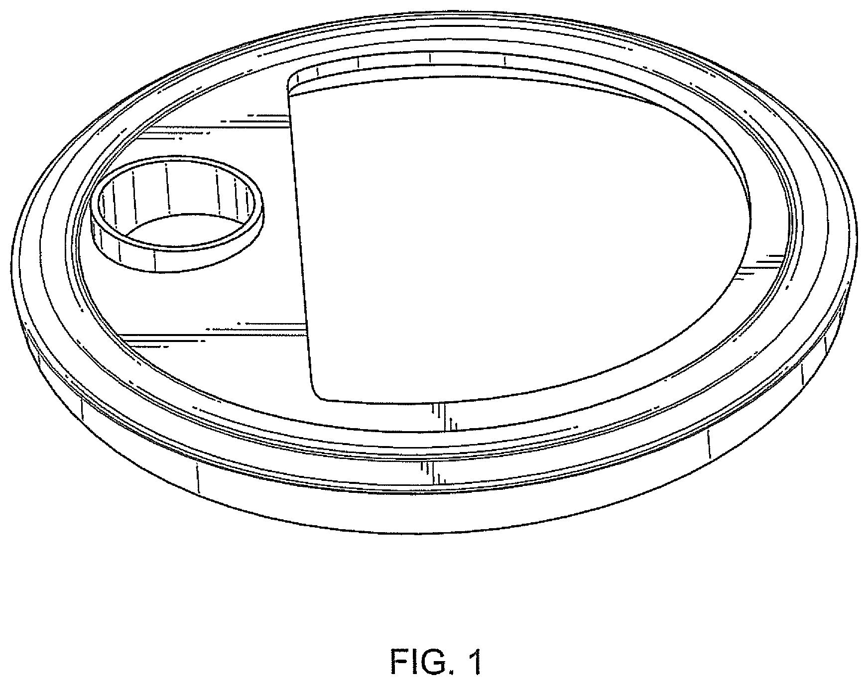 Patent USD1076303 Figure 1 – Paint can rim lid