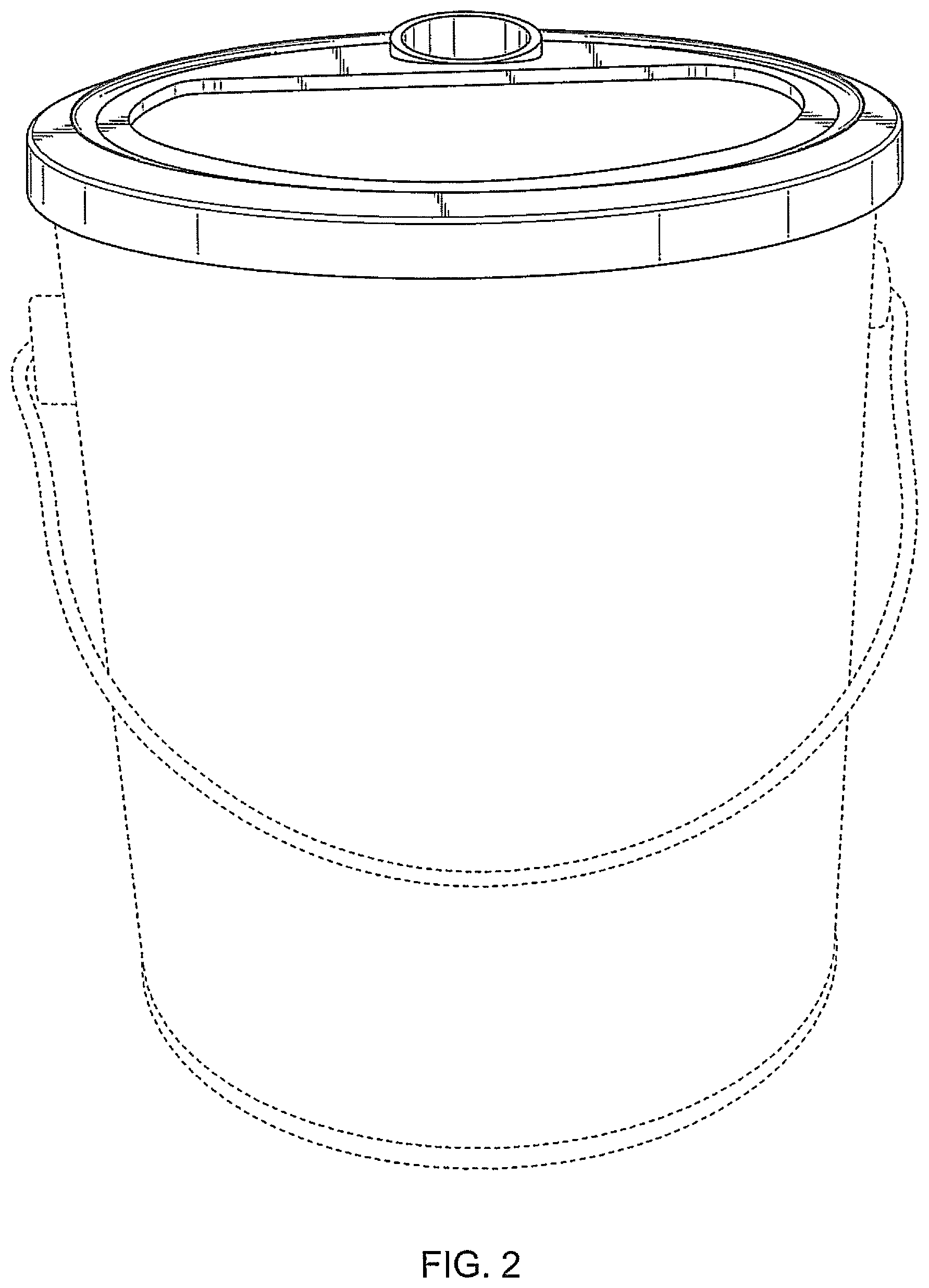 Patent USD1076303 Figure 2 – Paint can rim lid