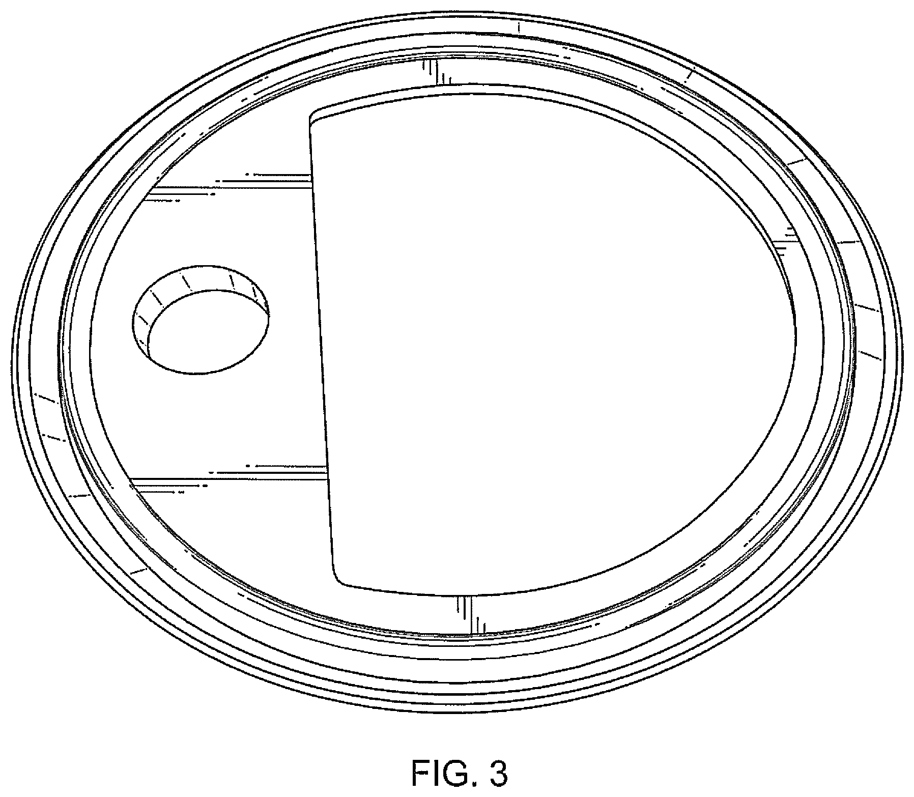 Patent USD1076303 Figure 3 – Paint can rim lid