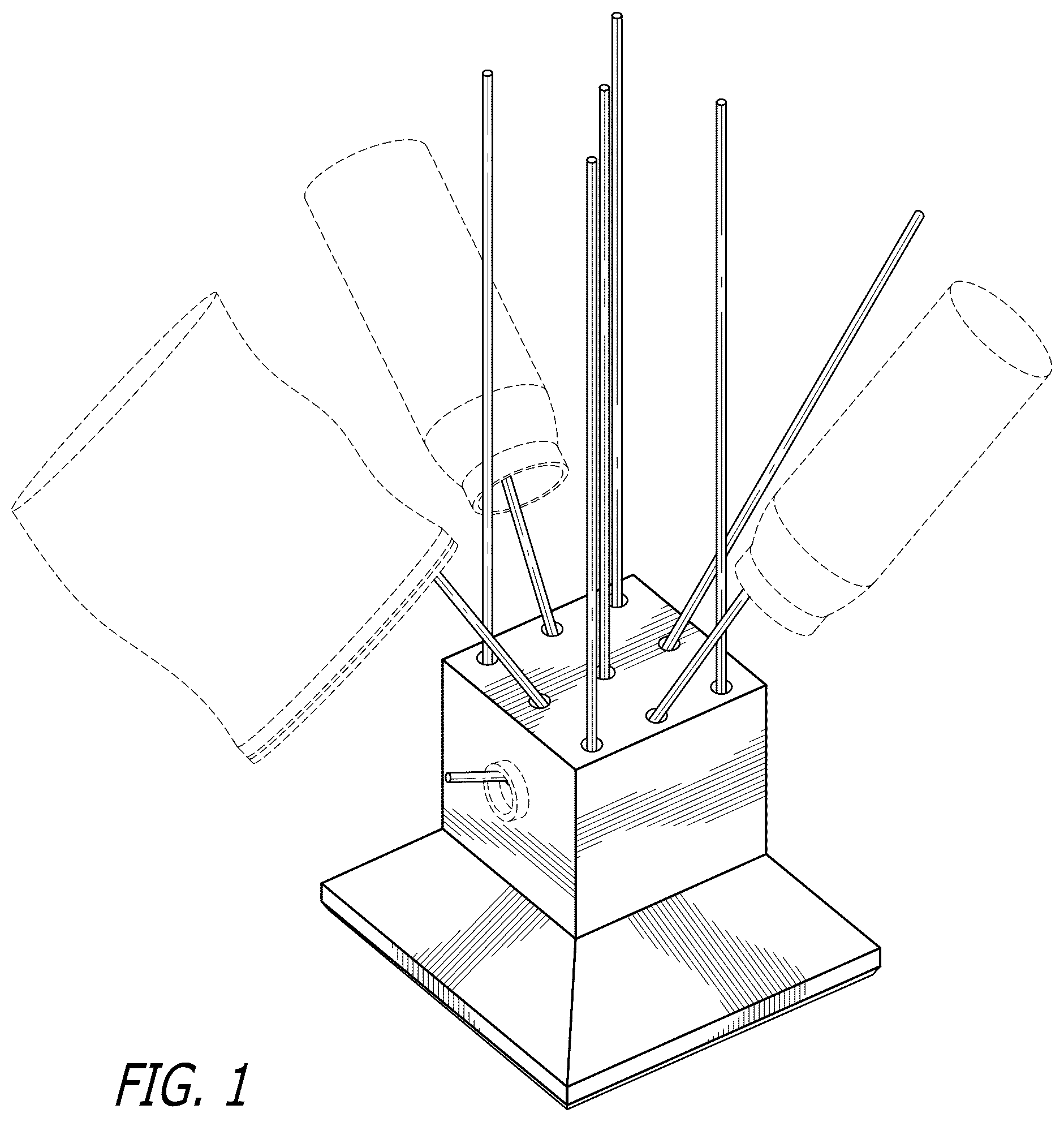 Patent USD1076304 Figure 1 – Drying rack
