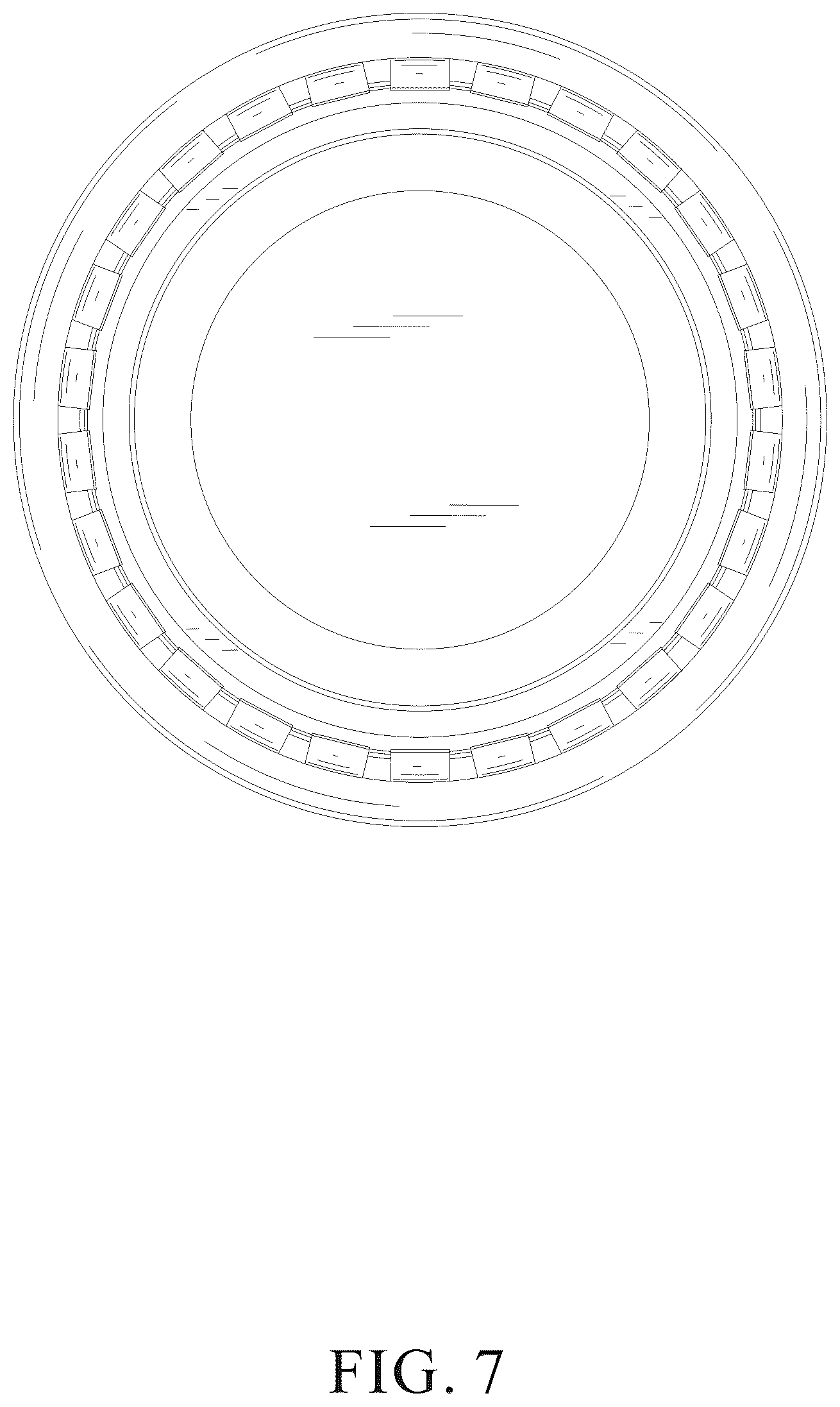 Patent USD1076307 Figure 7 – Trash can