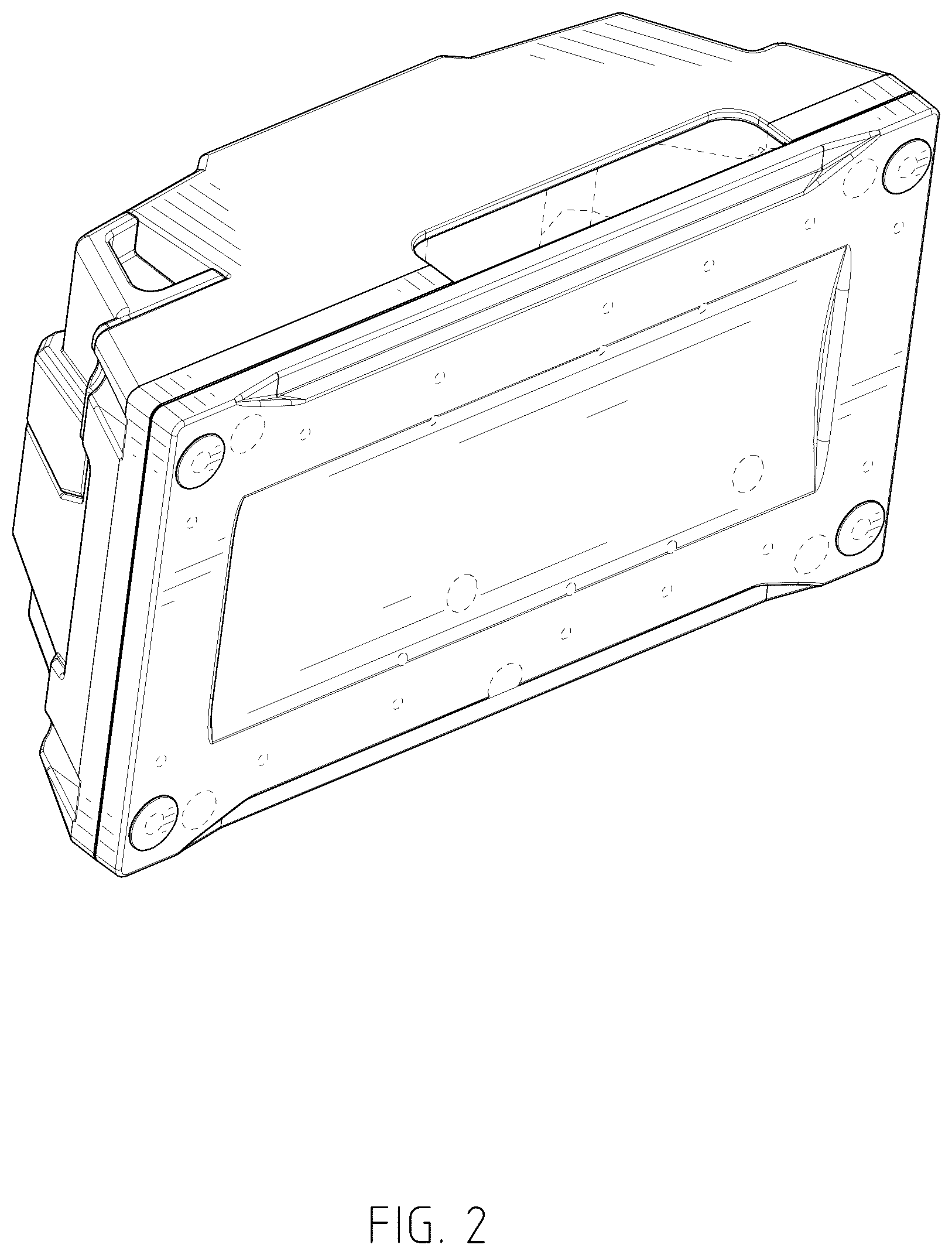 Patent USD1076310 Figure 2 – Winch control box